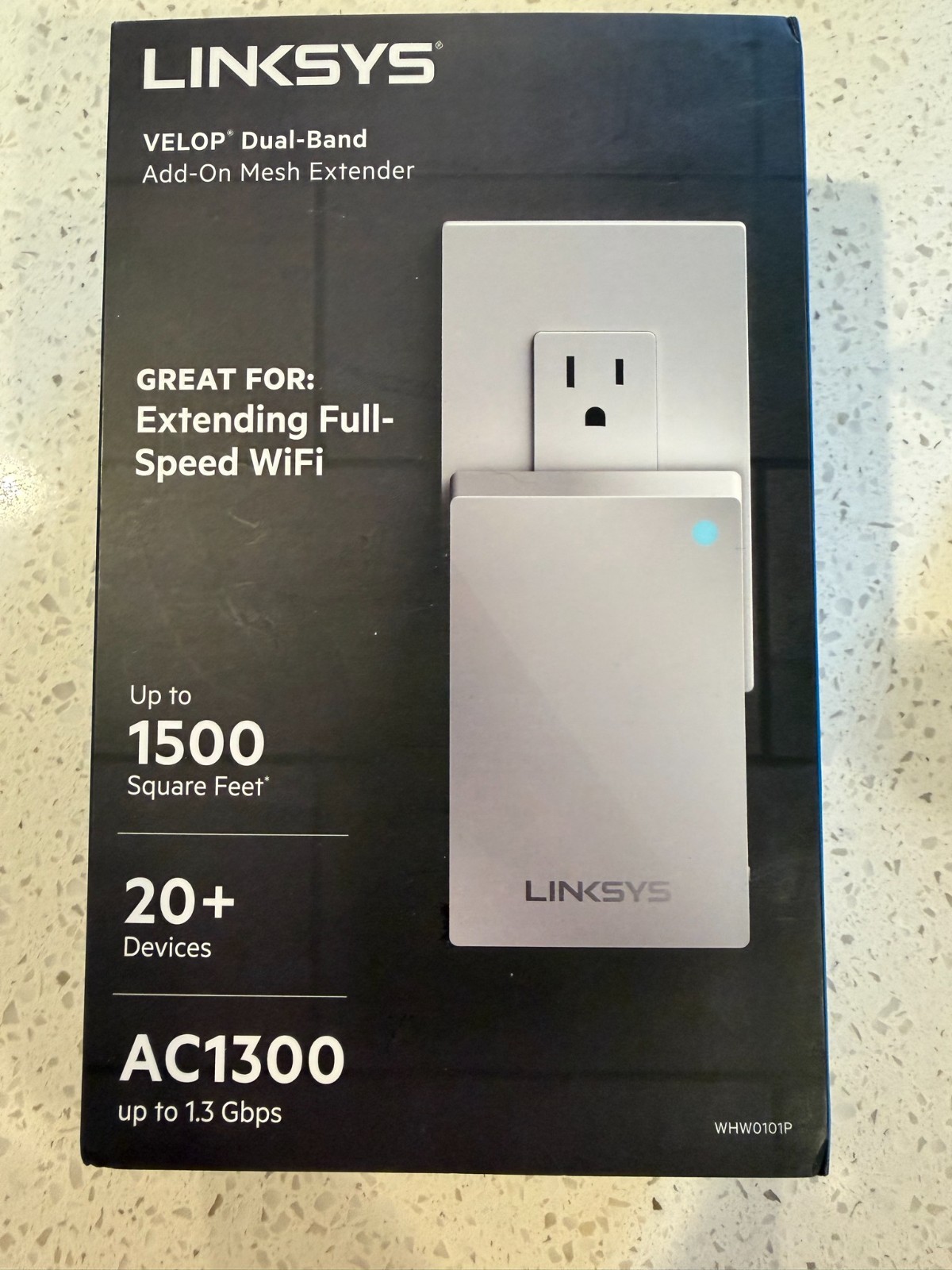 Linksys WHW0101P Velop Mesh WiFi Extender Dual-band