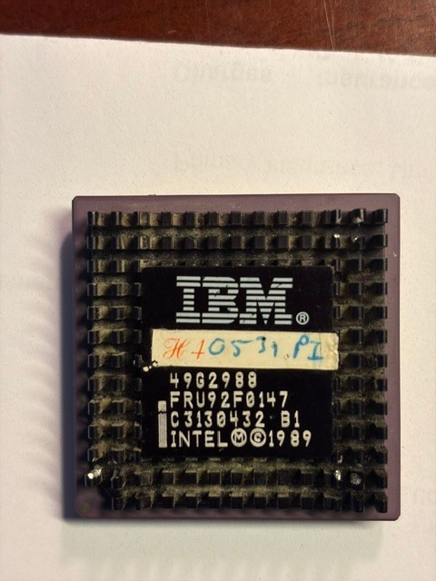 INTEL/IBM 486 SUPER CHIP RAREST CPU MUST FOR ANY COLLECTION