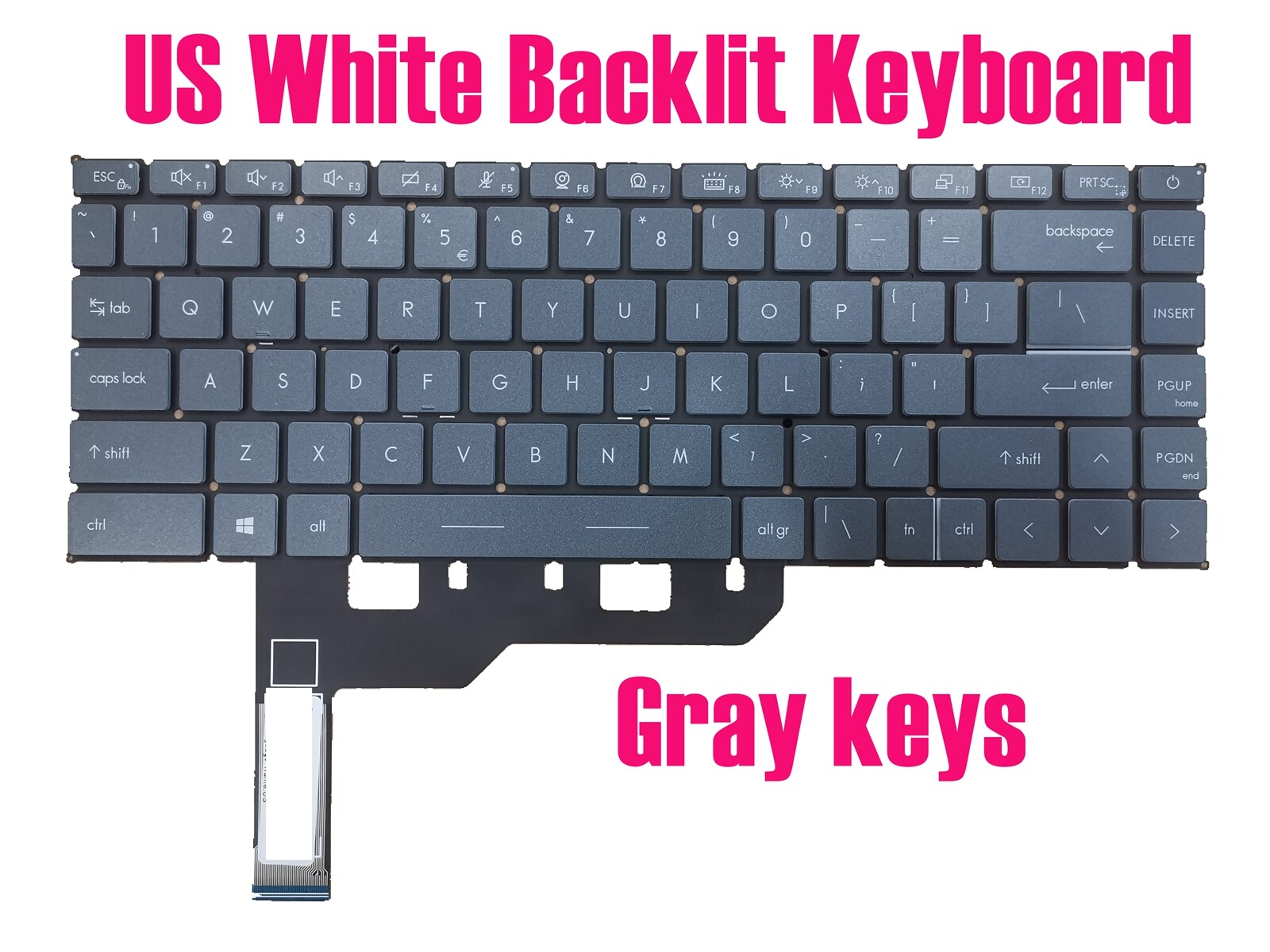 US Backlit Keyboard for MSI WS66 11UK/WS66 11UM/WS66 11UKT/WS66 11UMT(MS-16V4)