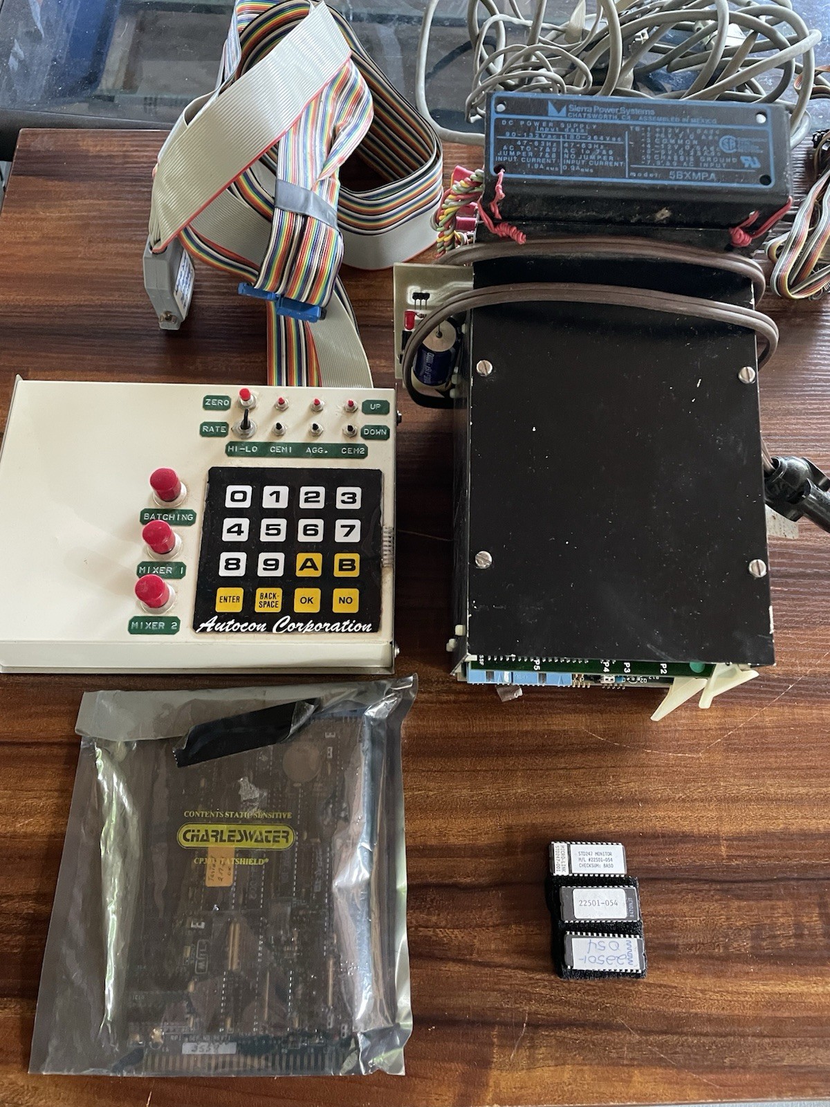 Vintage Micro Link STD Bus Controller Board Sierra Power Supply EPROMs Keypad 