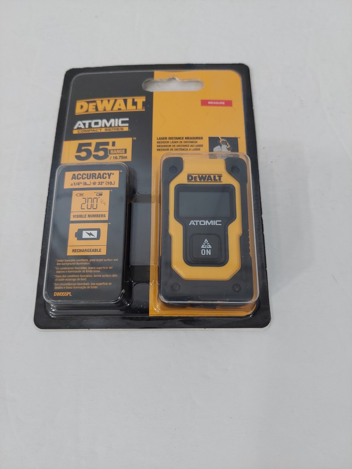 DeWalt DW055PL ATOMIC COMPACT SERIES™ 55 FT. Pocket Laser Distance Measurer