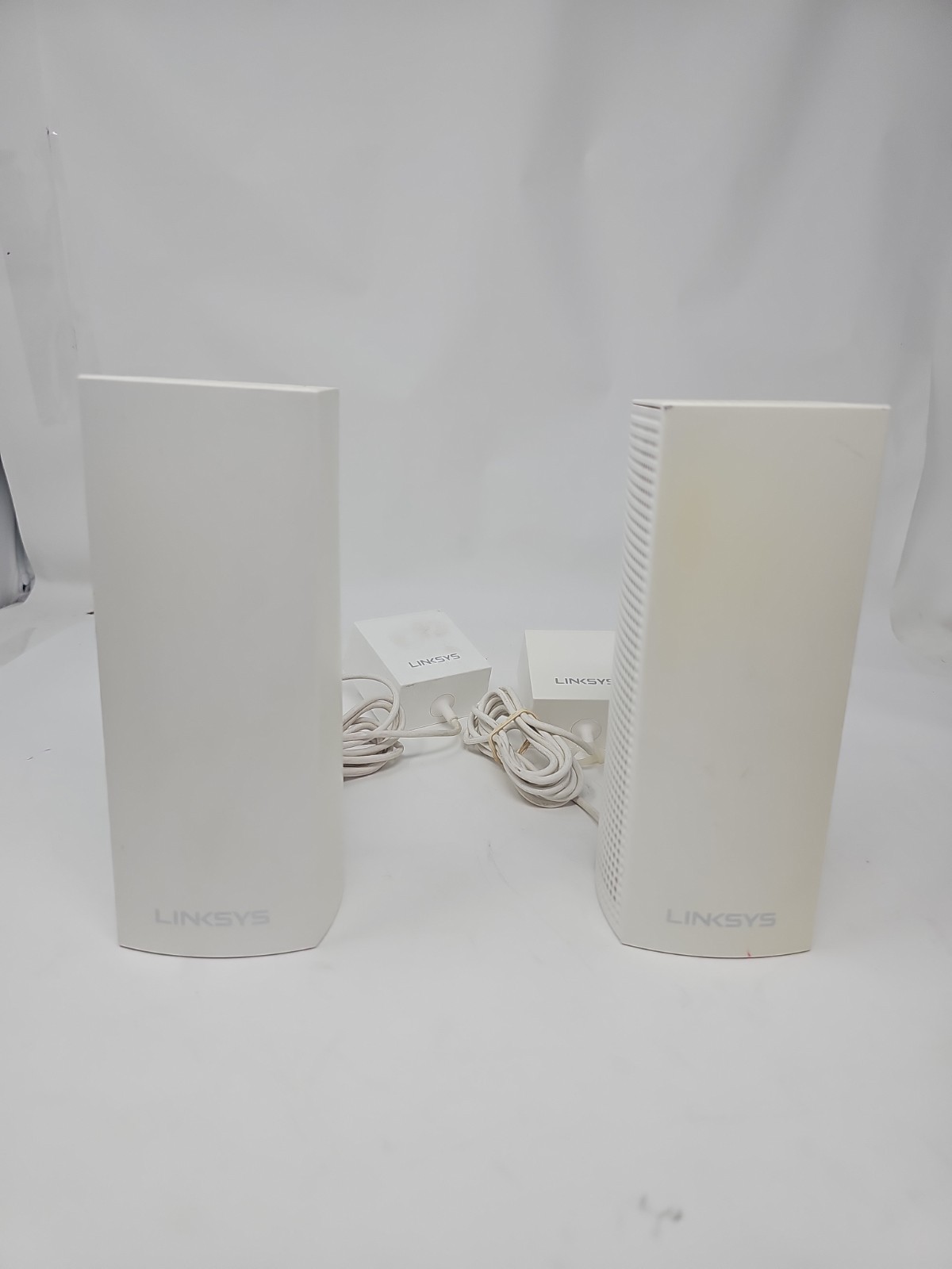 (2 PACK) Linksys WHW03 Velop Mesh Router Tri-Band Mesh Wi-Fi System White Pair