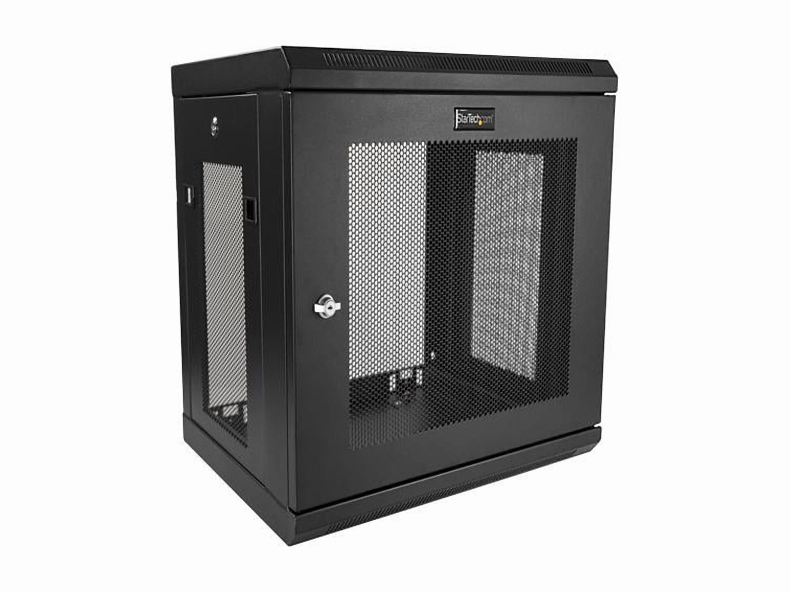 StarTech 9U Wall Mount Server Rack Cabinet, 2-Post, 15in Deep, 198lb Capacity,