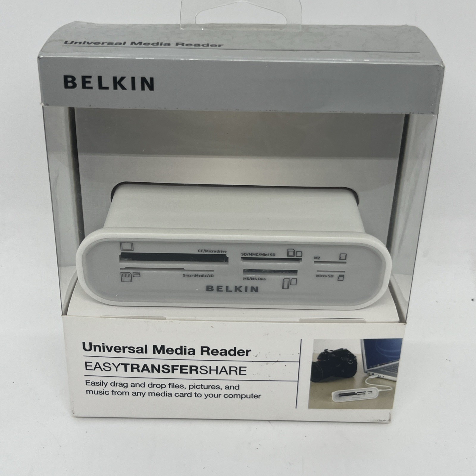 Belkin Universal Flashcard Media Reader - USB 2.0 - F4U003-WHT L20-33