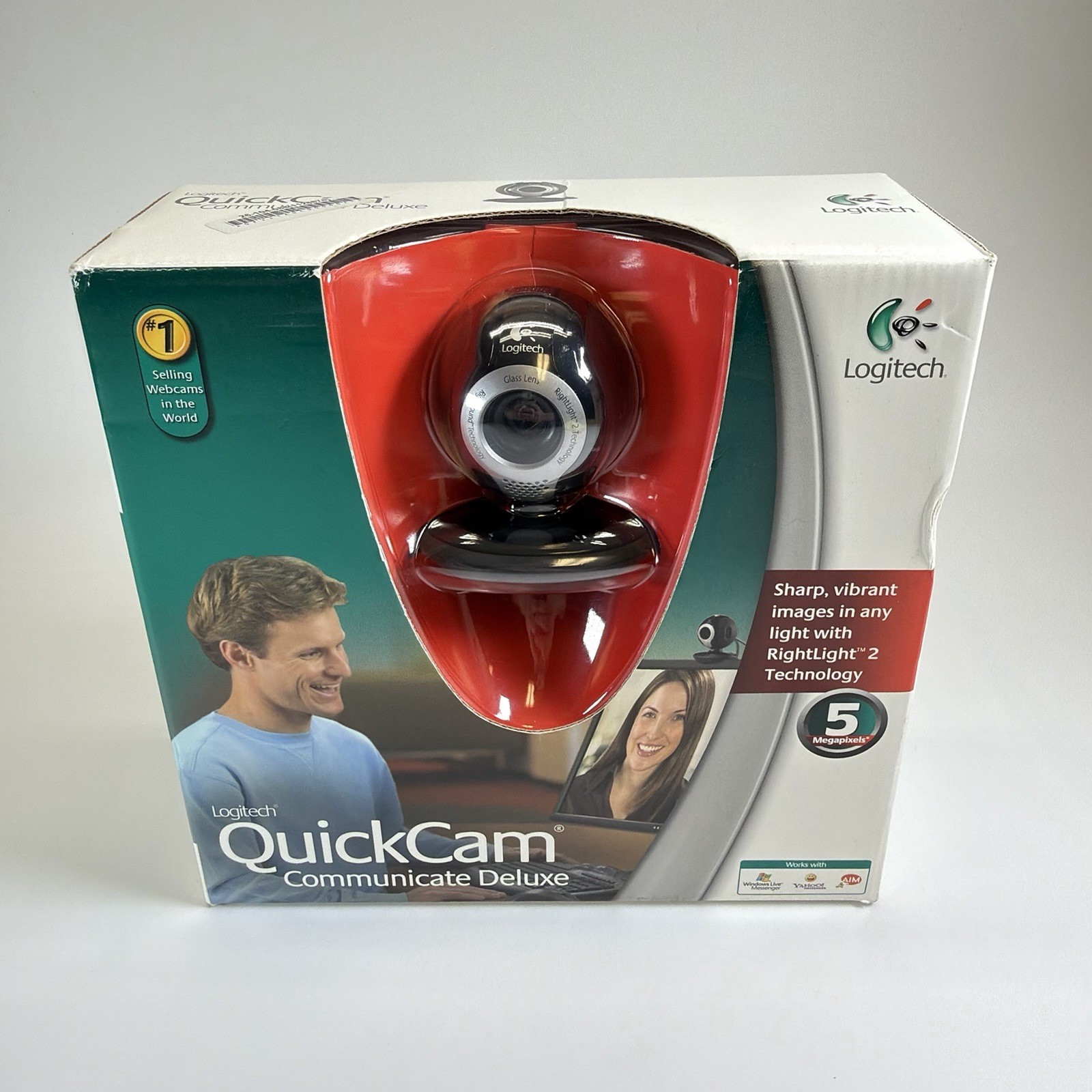 Logitech QuickCam Communicate Deluxe Rightlight 2 Technology Webcam Camera