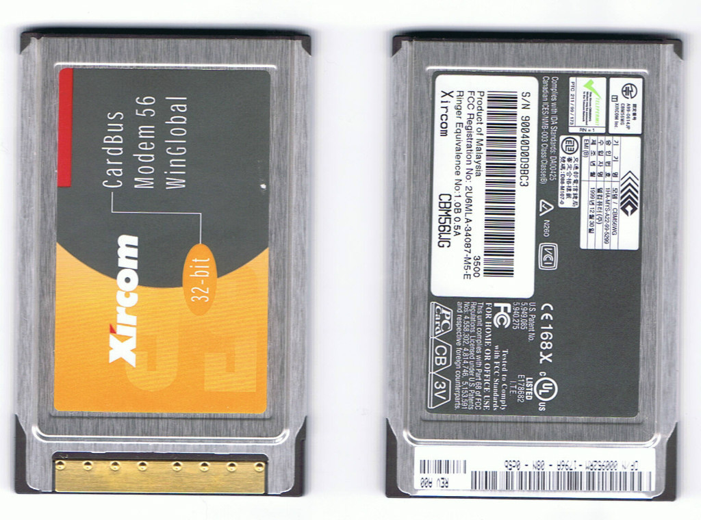 Xircom 32-bit CardBus Modem 56 WinGlobal