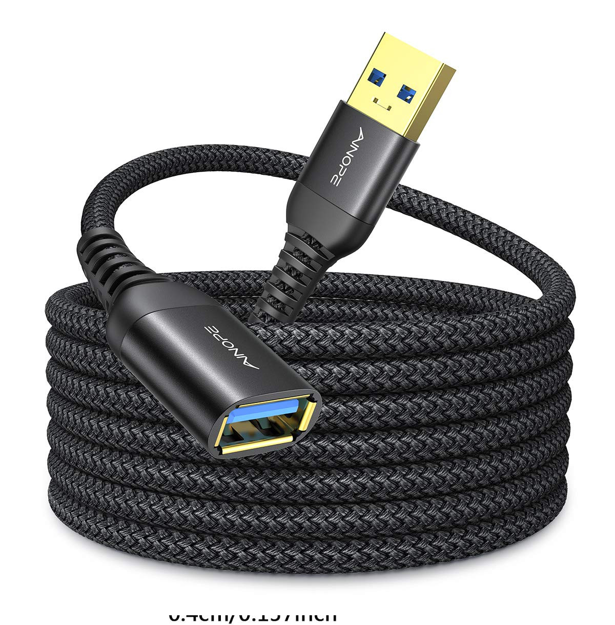 AINOPE 10FT USB 3.0 Extension Cable Type A Male to Female Extension Cord (10C)
