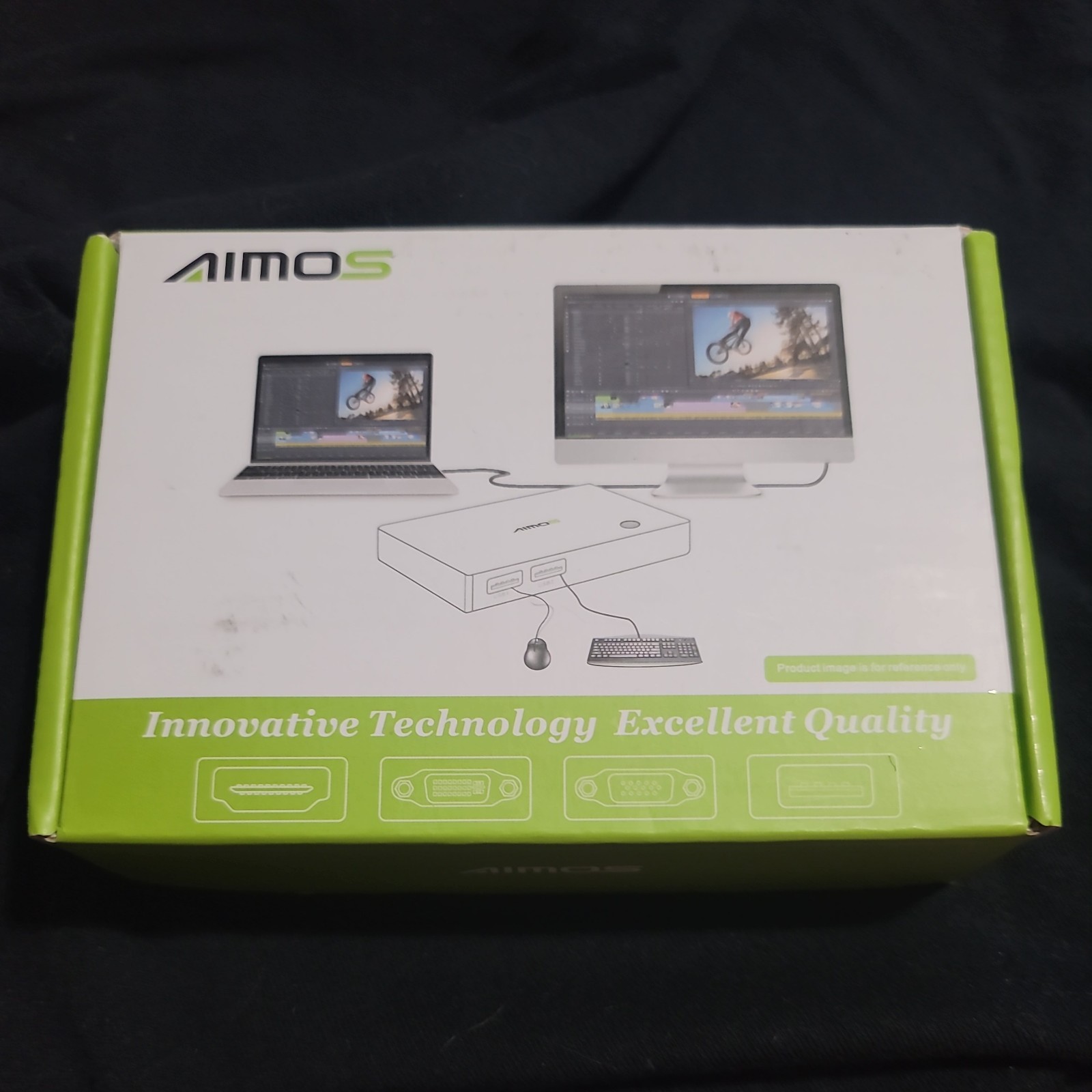 Aimos KVM Switch HDMI USB 2 Ports PC Computer Switch Keyboard Mouse Switch