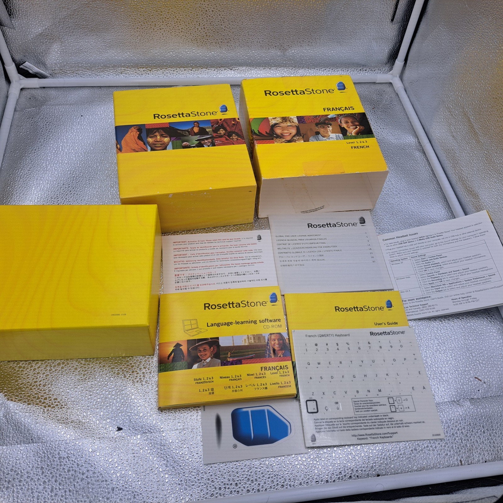 Rosetta Stone French / Francais Levels 1 & 2 Software Box Set (NO HEADSET)