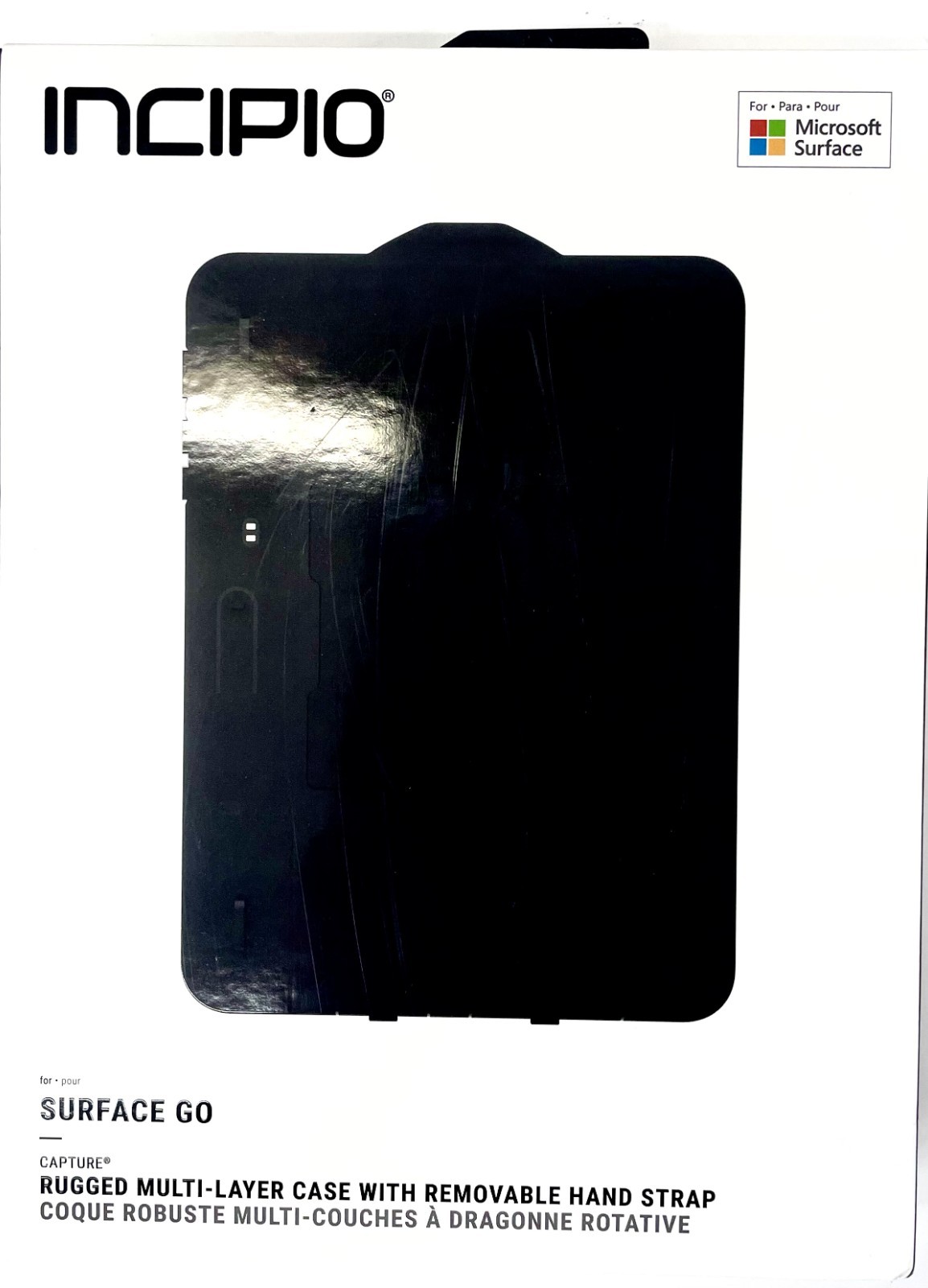 Incipio Capture Rugged Back Cover Microsoft Surface Go MRSF-125-BLK /NEW
