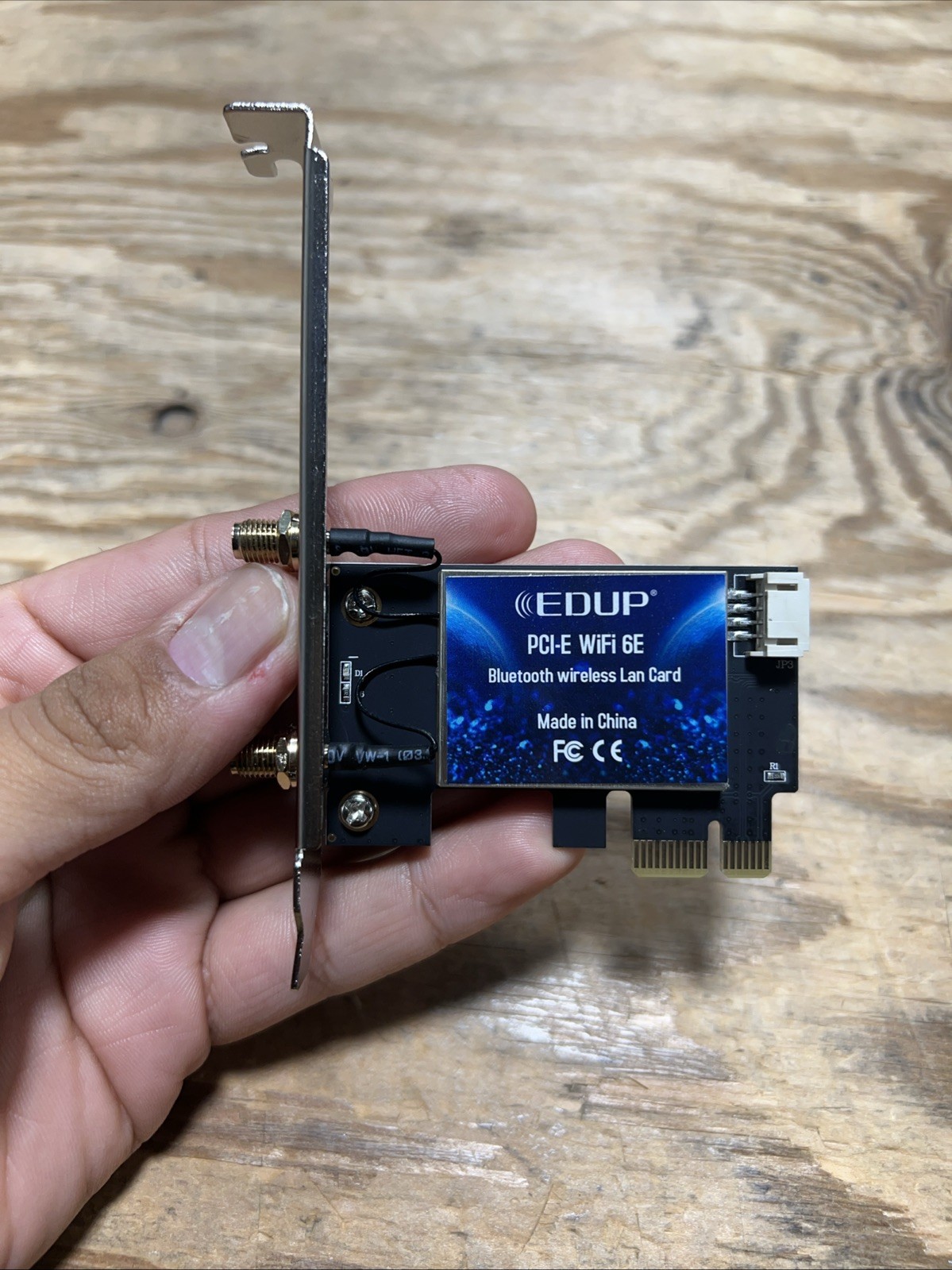 EDUP PCIe WiFi 6E Card Bluetooth 5.2 AX 5400 Mbps AX210 Tri-Band Network Card