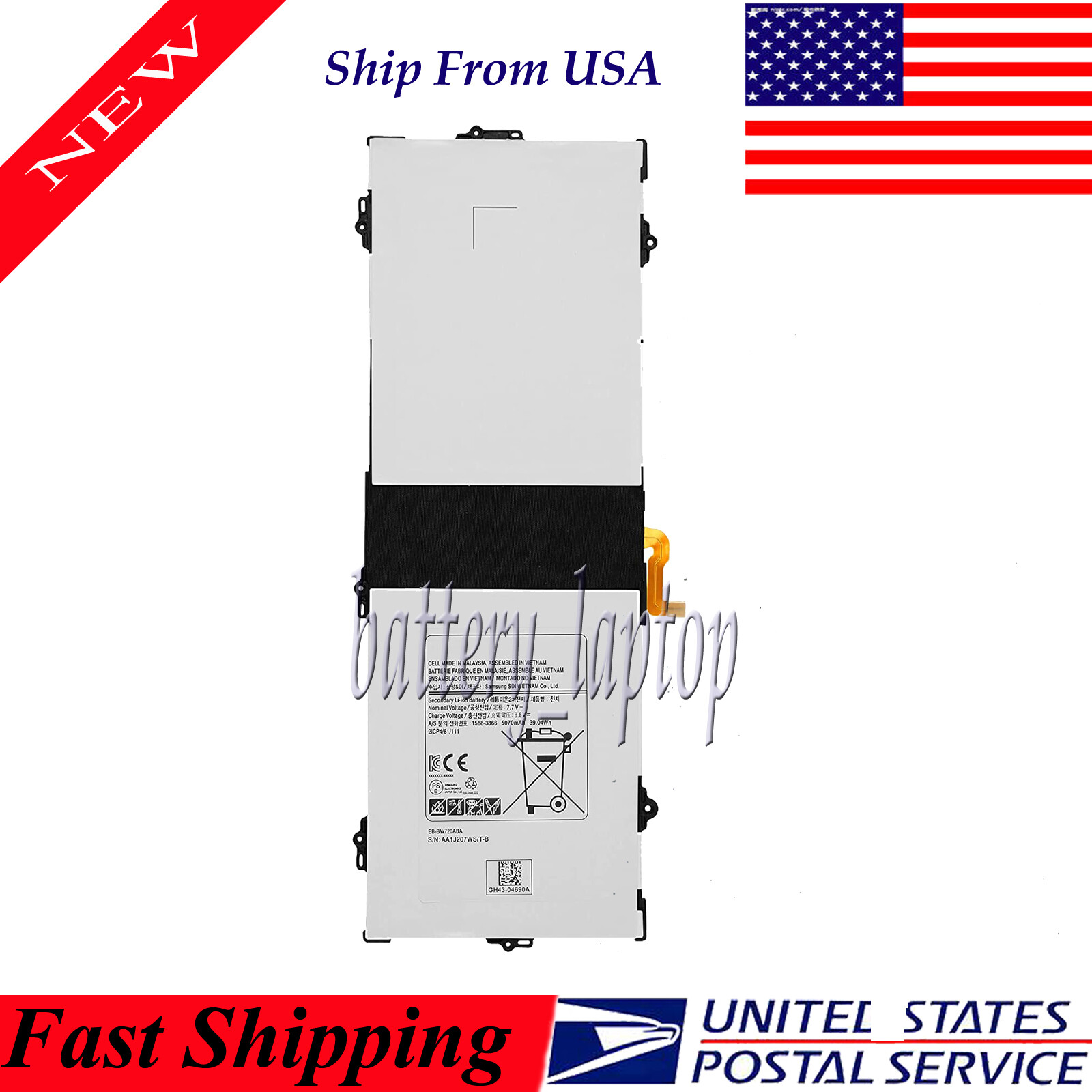 New Battery EB-BW720ABA For Samsung Chromebook Plus V2 XE521QAB XE520QAB