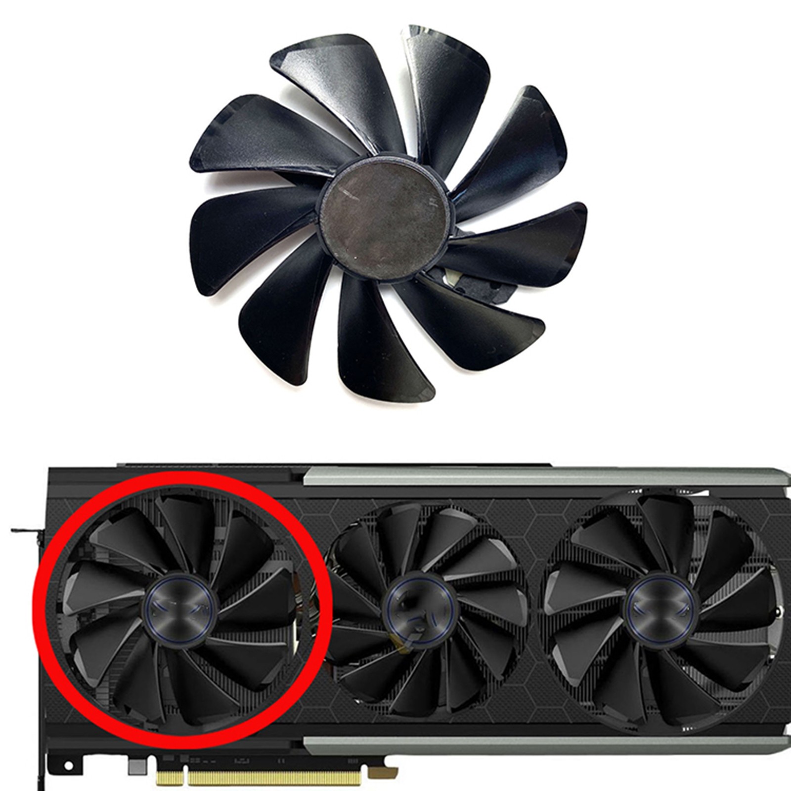 For Sapphire RX5700XT 5700 Ultra Platinum Graphics Card Graphics Card Fans #VER