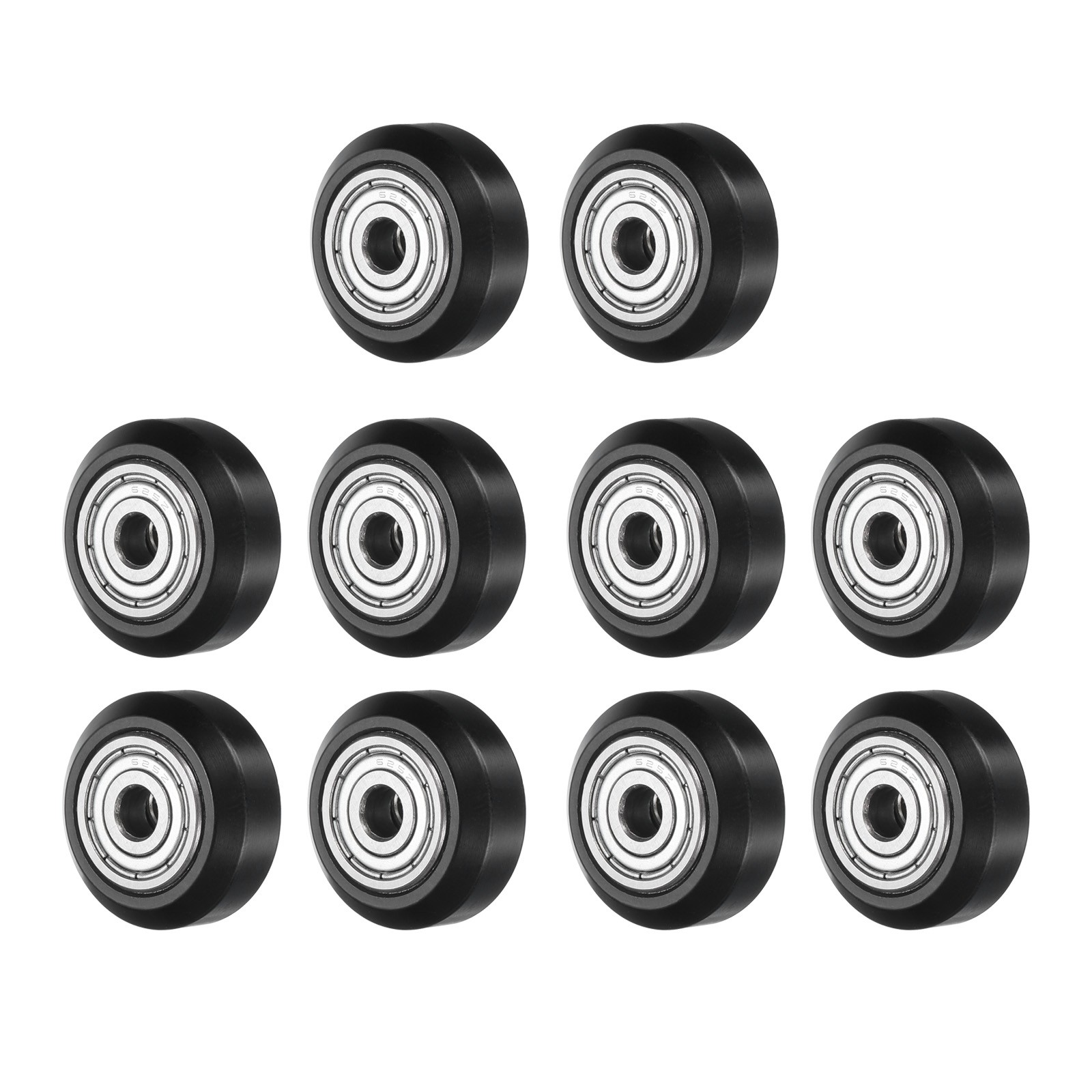 3D Printer POM Rollers, 10pcs High-Speed Gantry Wheels with 625ZZ, Black