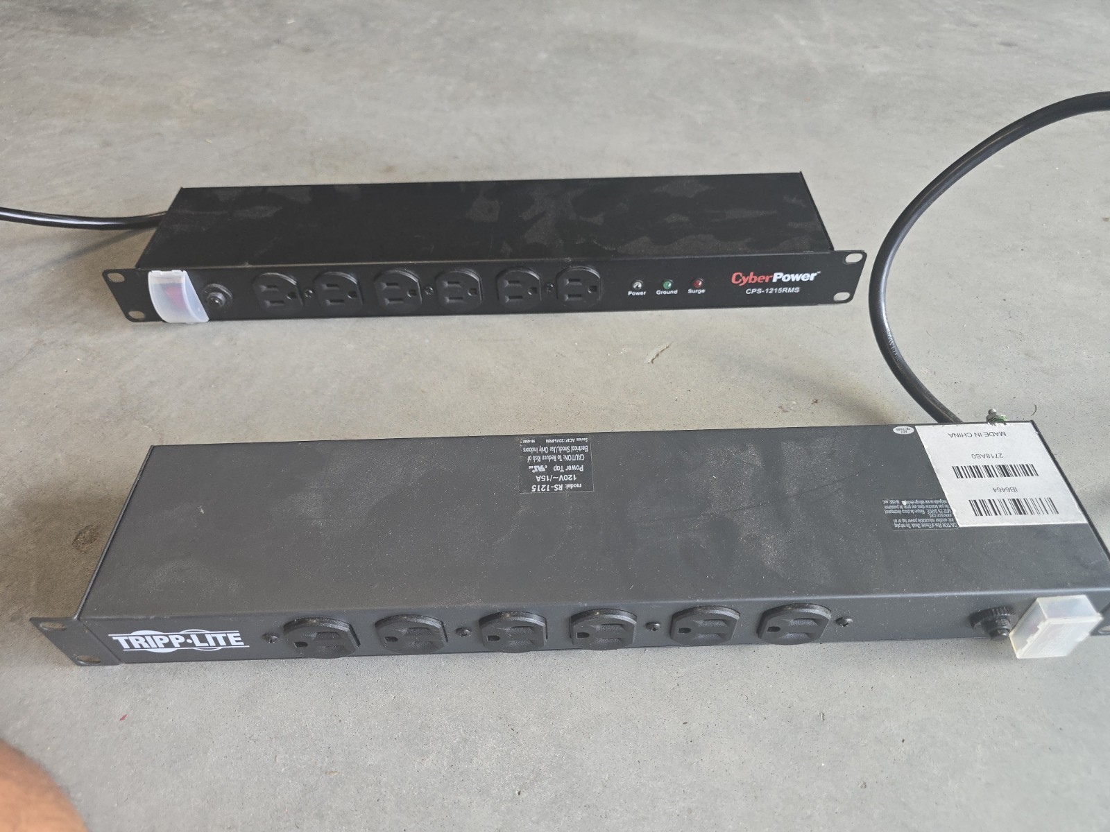 USED. Works, Cyber Power CPS-1215RM  Relocatable Power Tap. 10plgs 19” Rack unit