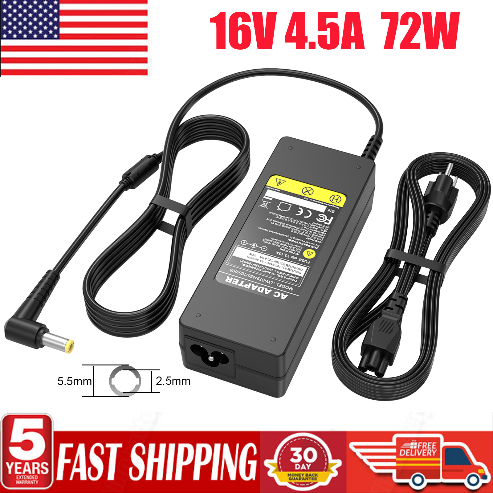 AC Adapter Charger for Panasonic Toughbook CF-19 CF-31 CF-33 CF-53 CF-54 FZ-55