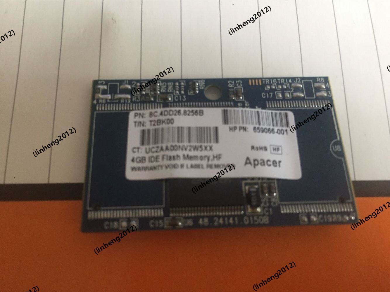 Apacer 4GB 44 Pin IDE Flash Memory HF NOTEBOOK DOC DOM FLASH