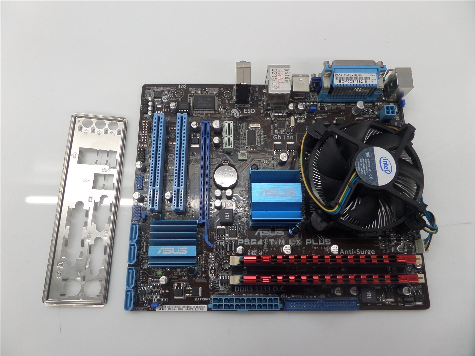 ASUS P5G41T-M LX Plus Motherboard w/ I/O Shield Pentium Dual Core E5700 8GB RAM