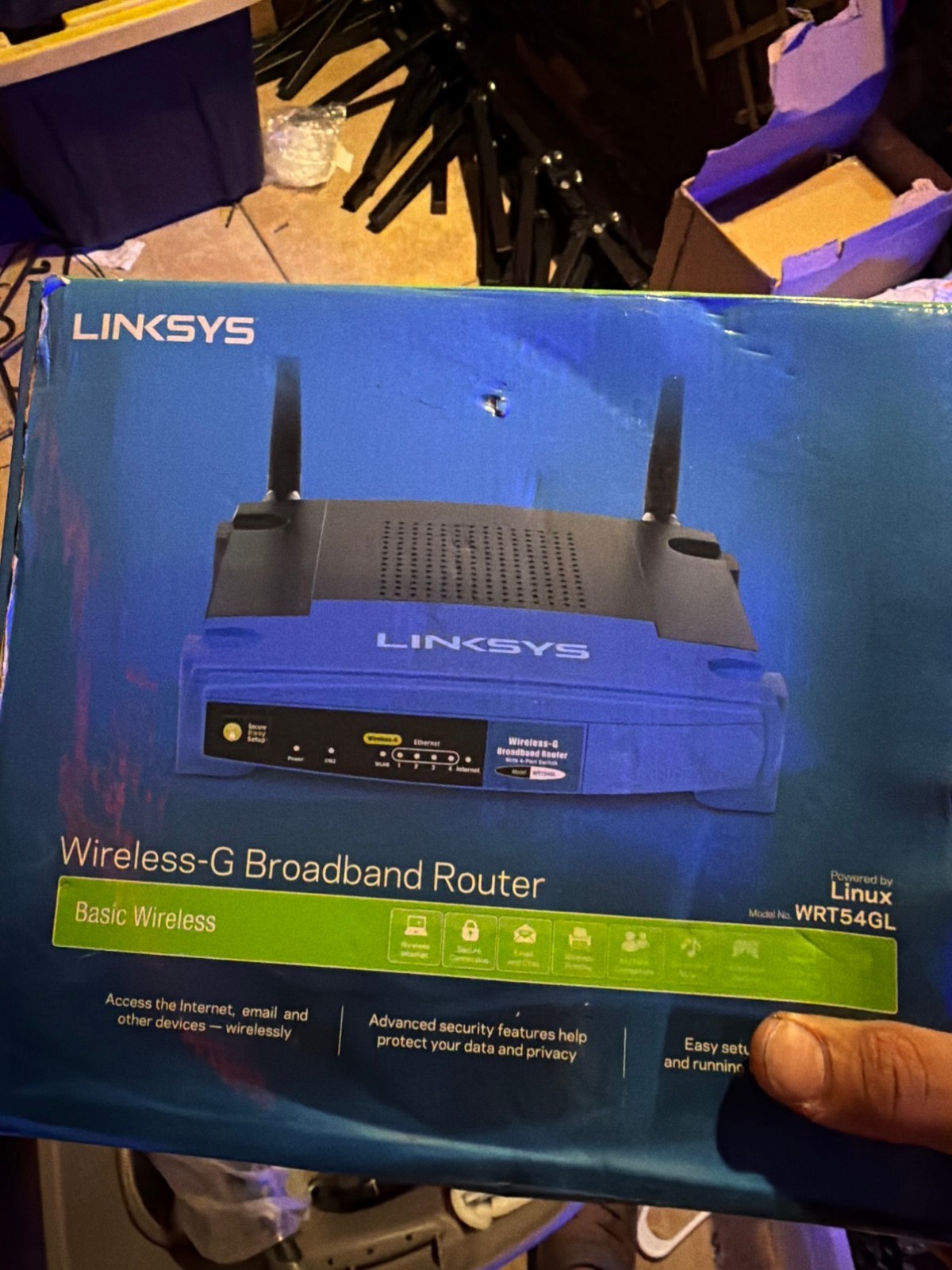 Linksys WRT54GL Wireless-G Broadband Router Linux DD-WRT Ready In Box