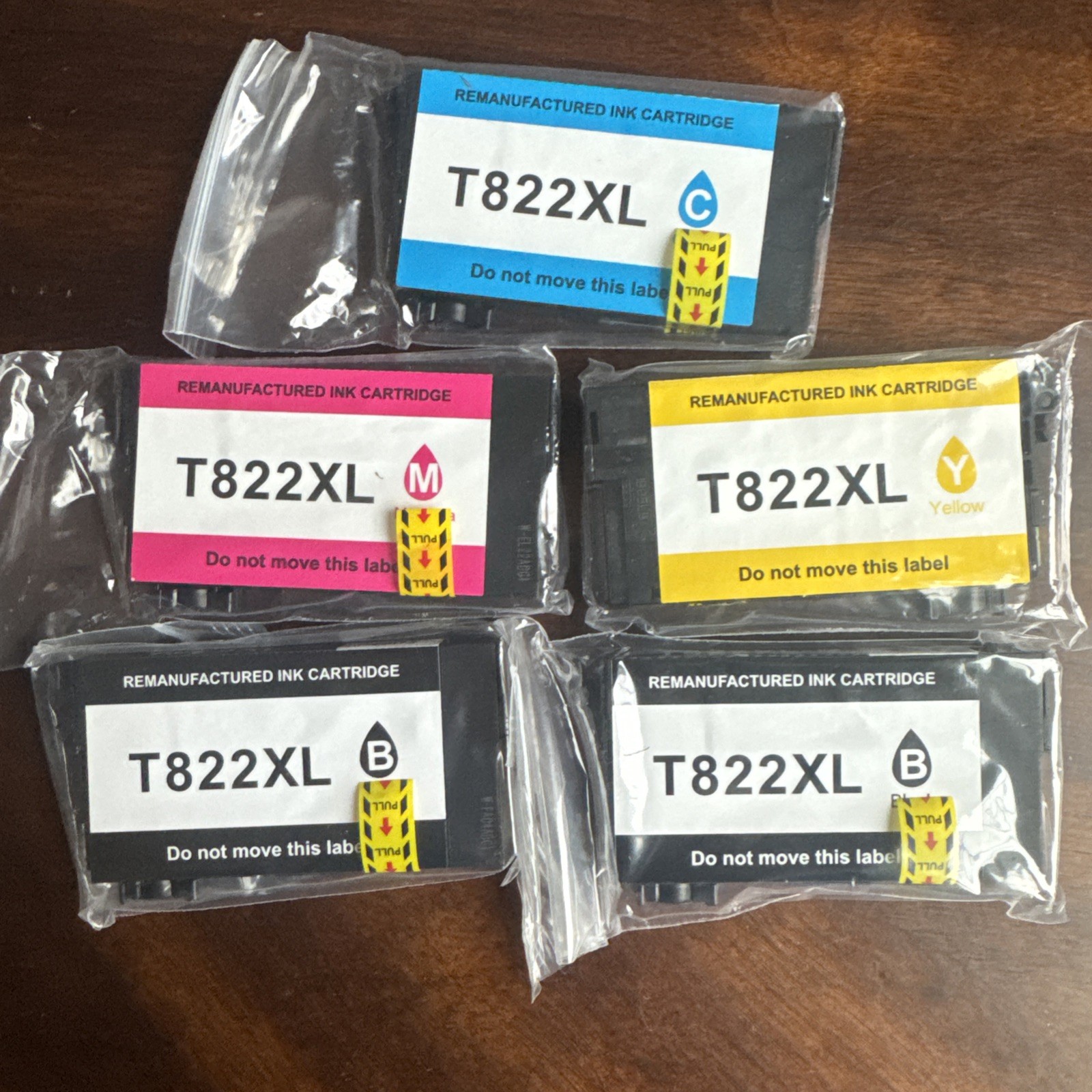 5 Pack Printer Ink T822XL