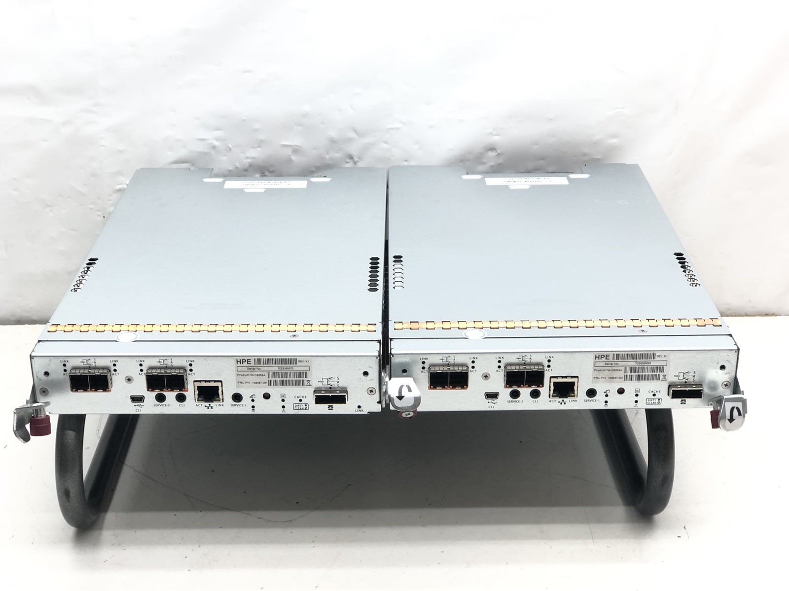 Lot of 2 HPE C8S53A Modular Smart Array 2040 SAS Storage Controller 738367-001