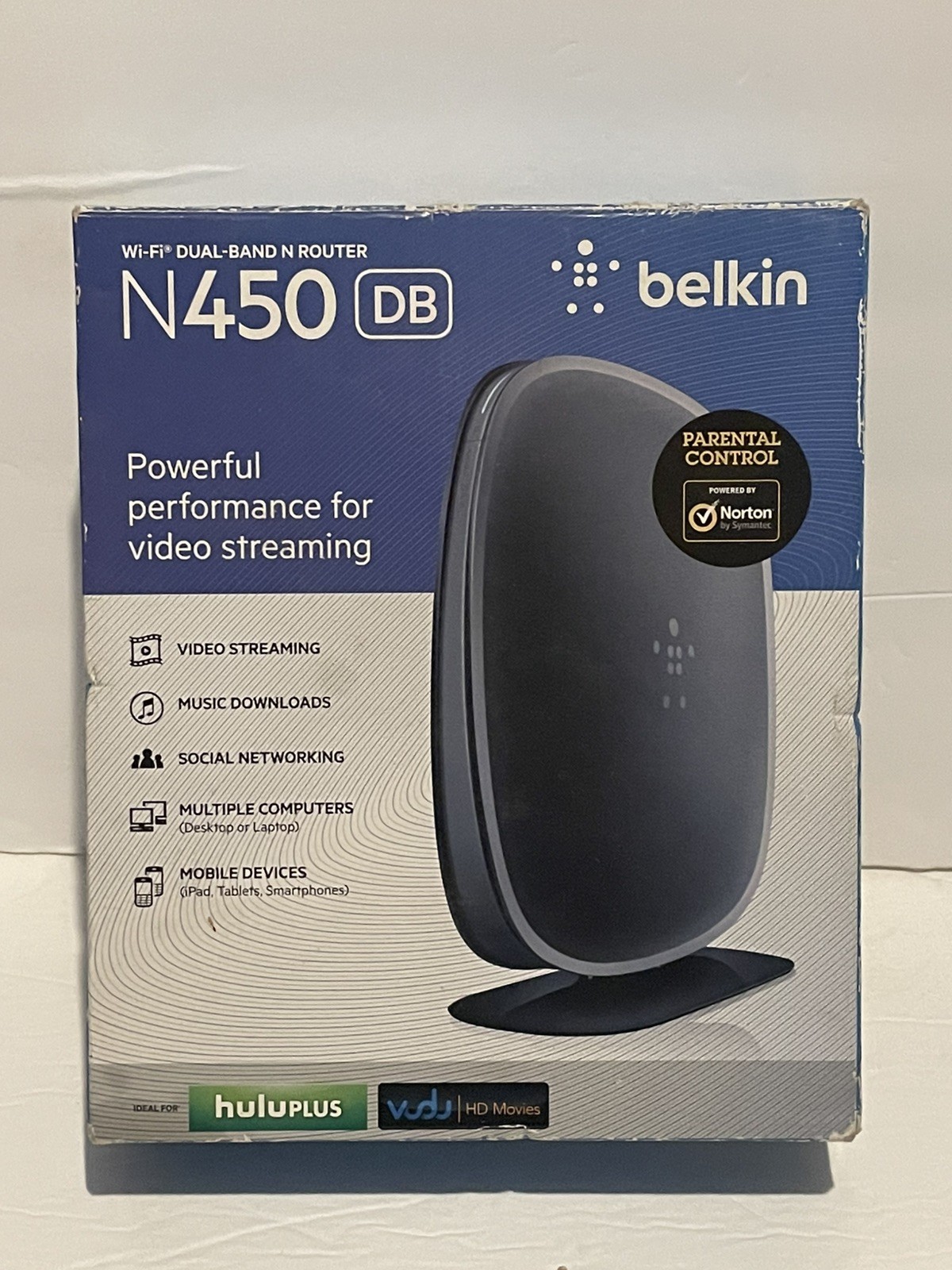 Belkin N450 4-Port 10/100 Wireless N Dual Band Router (F9K1105V2)