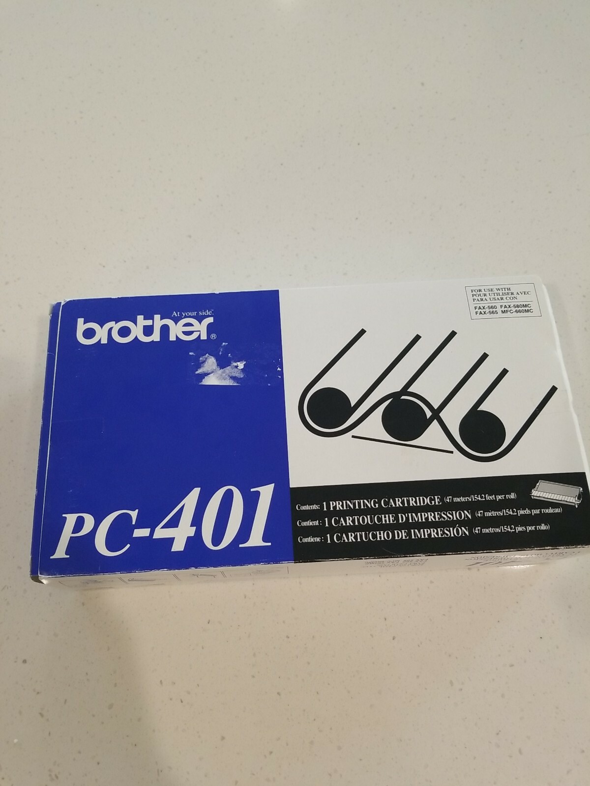 Genuine OEM Brother PC-401 Fax Printing Cartridge 560 565 PC401
