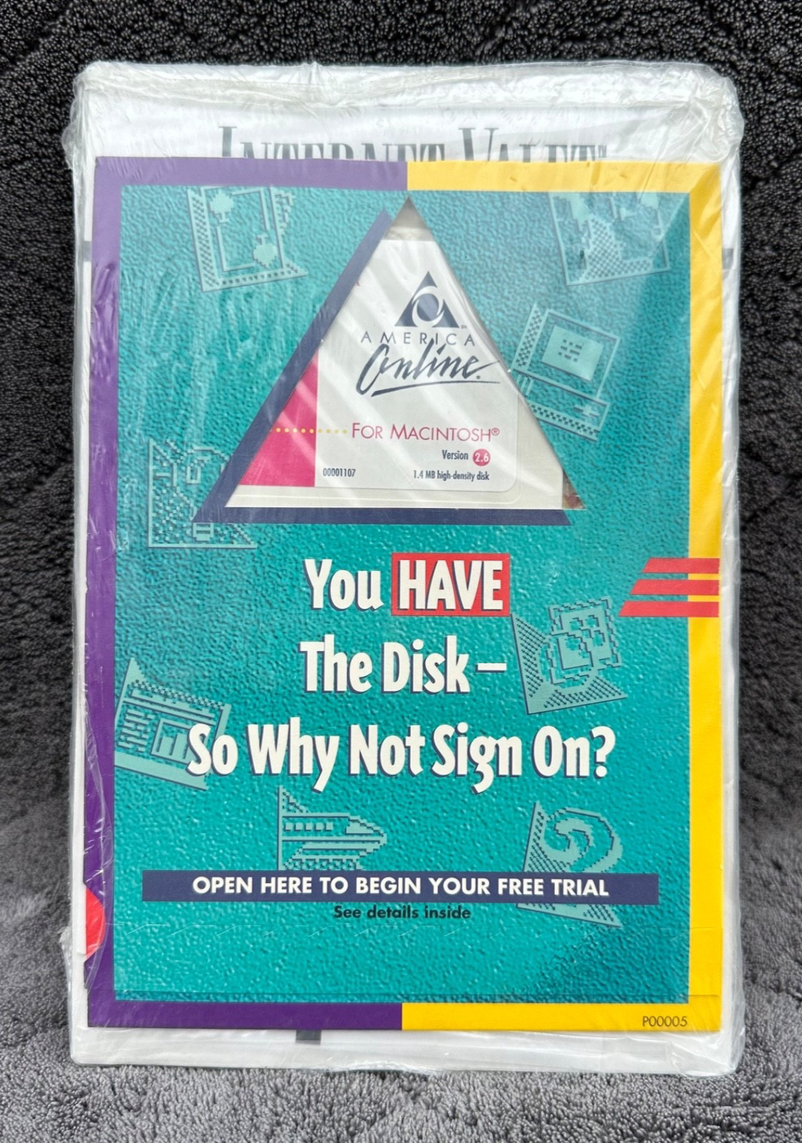 AOL  America Online Start up/Trial Software Macintosh Free Trial Vintage 90's