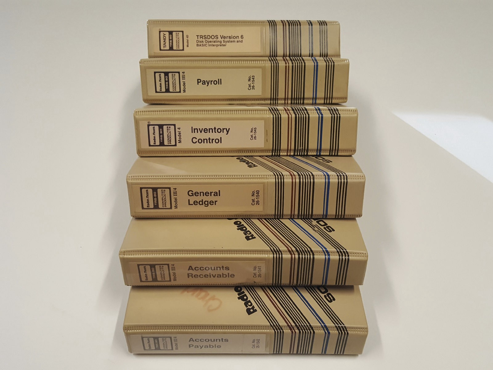 Radio Shack TRS-80 Software Library Tandy TRSDOS 6 Payroll Accounts Inventory ++