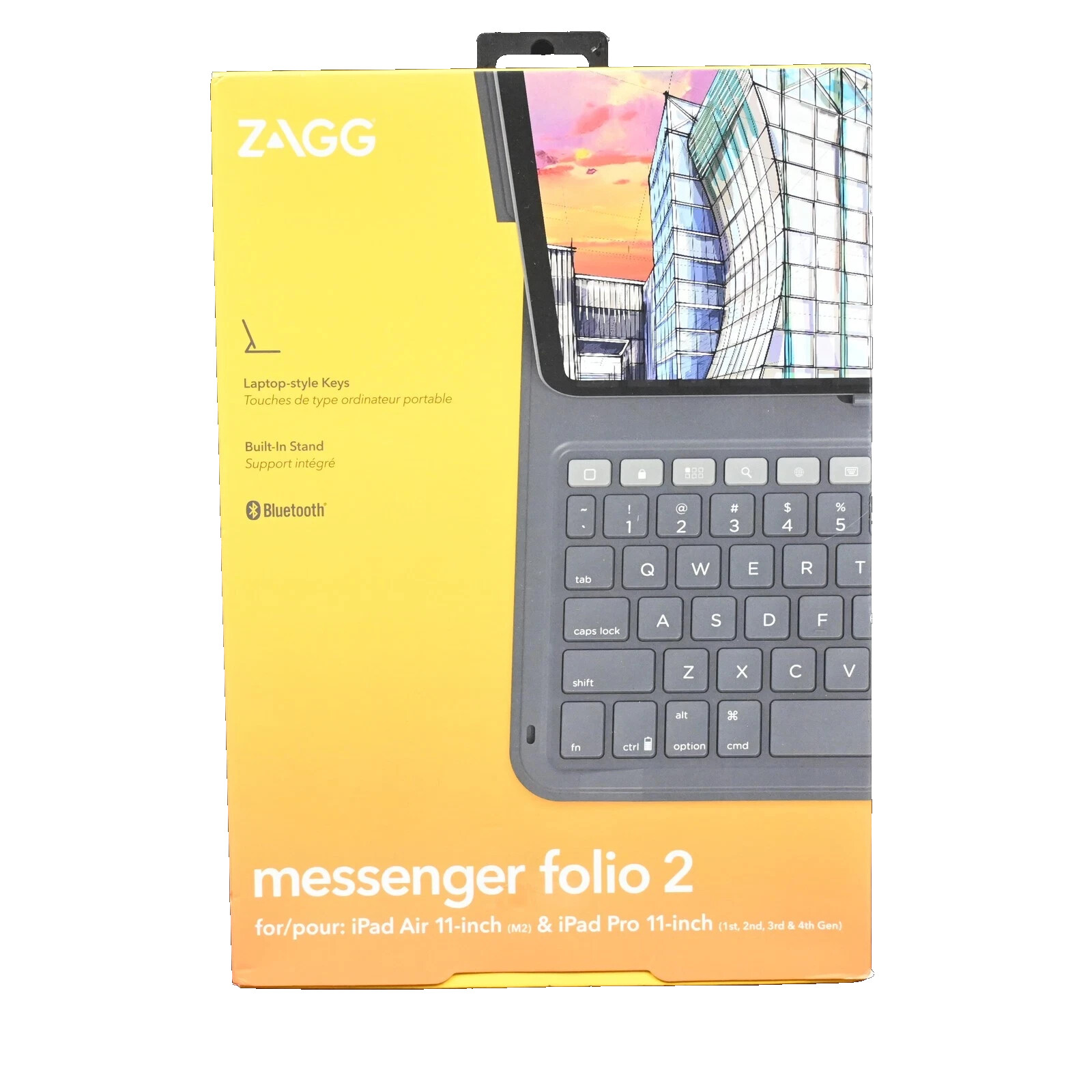 ZAGG Messenger Folio 2 Keyboard - iPad Pro 11 3rd 4th Gen, iPad Air 5th 6th Gen