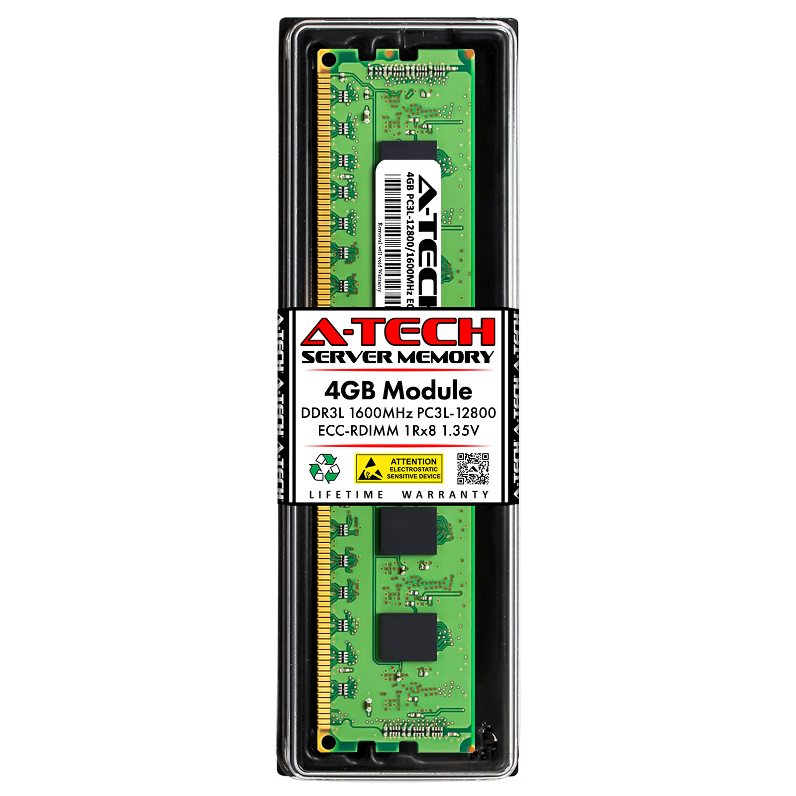 4GB DDR3 PC3-12800 ECC RDIMM Replacement for Micron MT9KSF51272PZ-1G6 Memory RAM