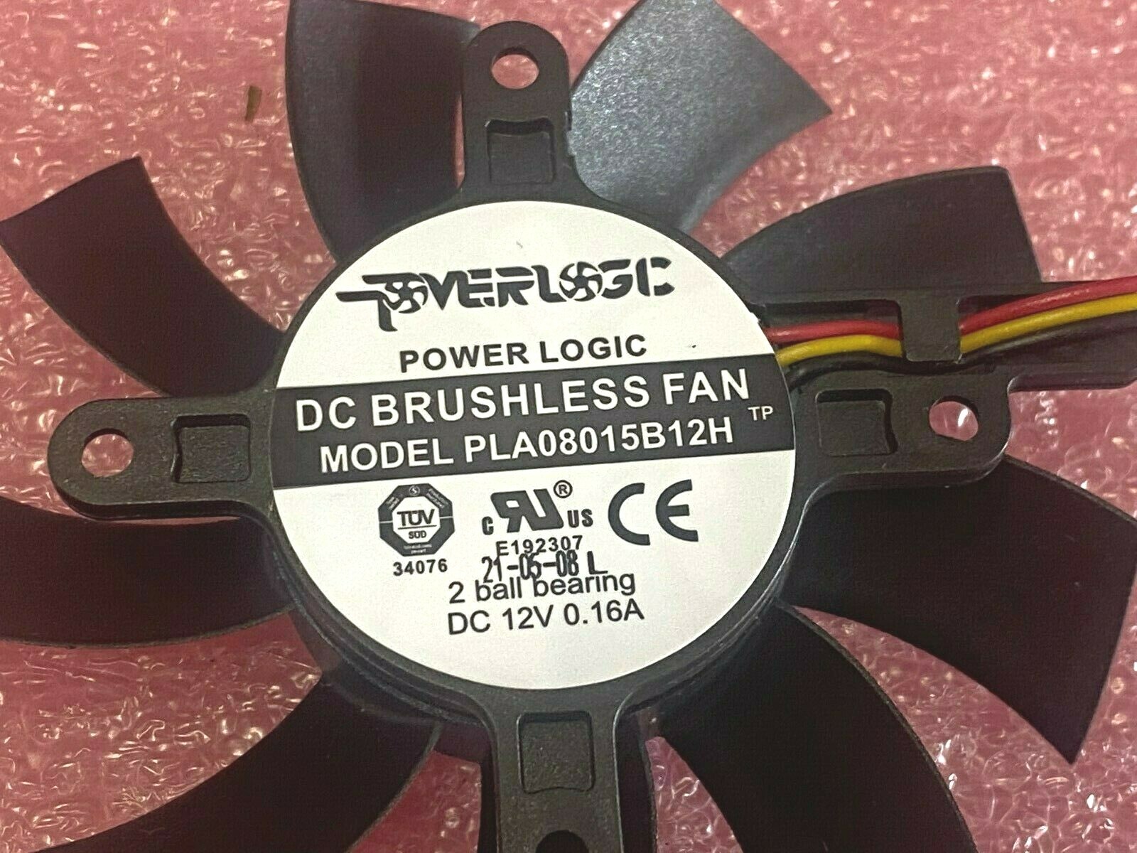 POWER LOGIC PLA08015B12H GRAPHING CARD COOOLING FAN  12V 0.16A