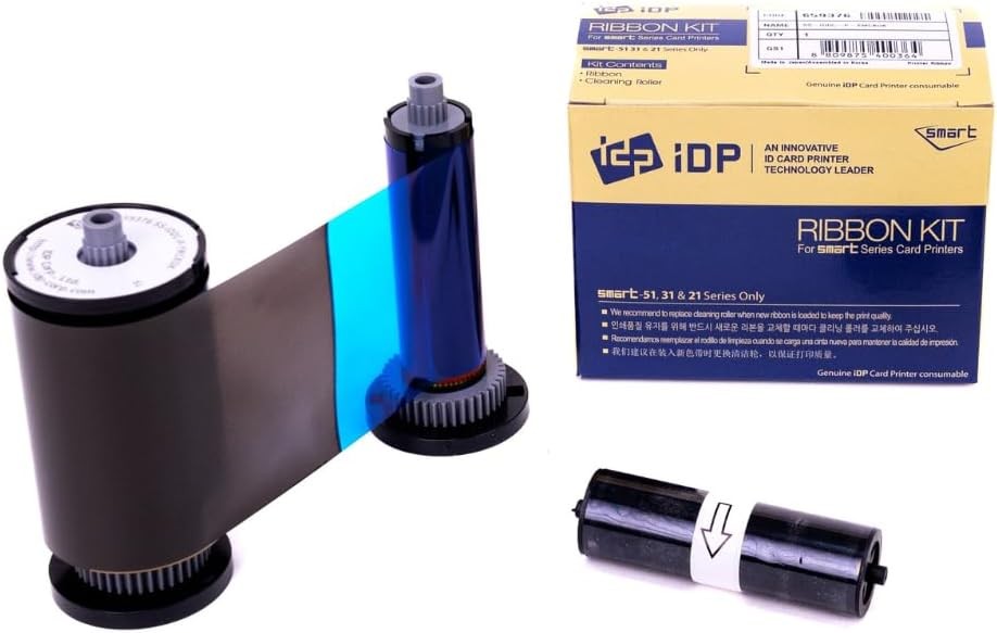 IDP Genuine SMART-31 & SMART-51 Series Card Printer Ribbon YMCKOK Color Two