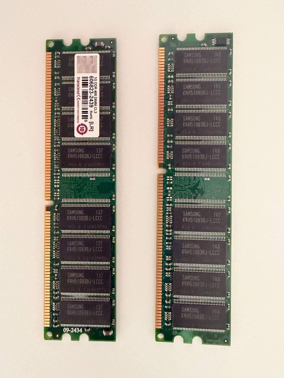 Transcend  1GB DDR 400 CL3 DDR Computer Memory  Non-ECC