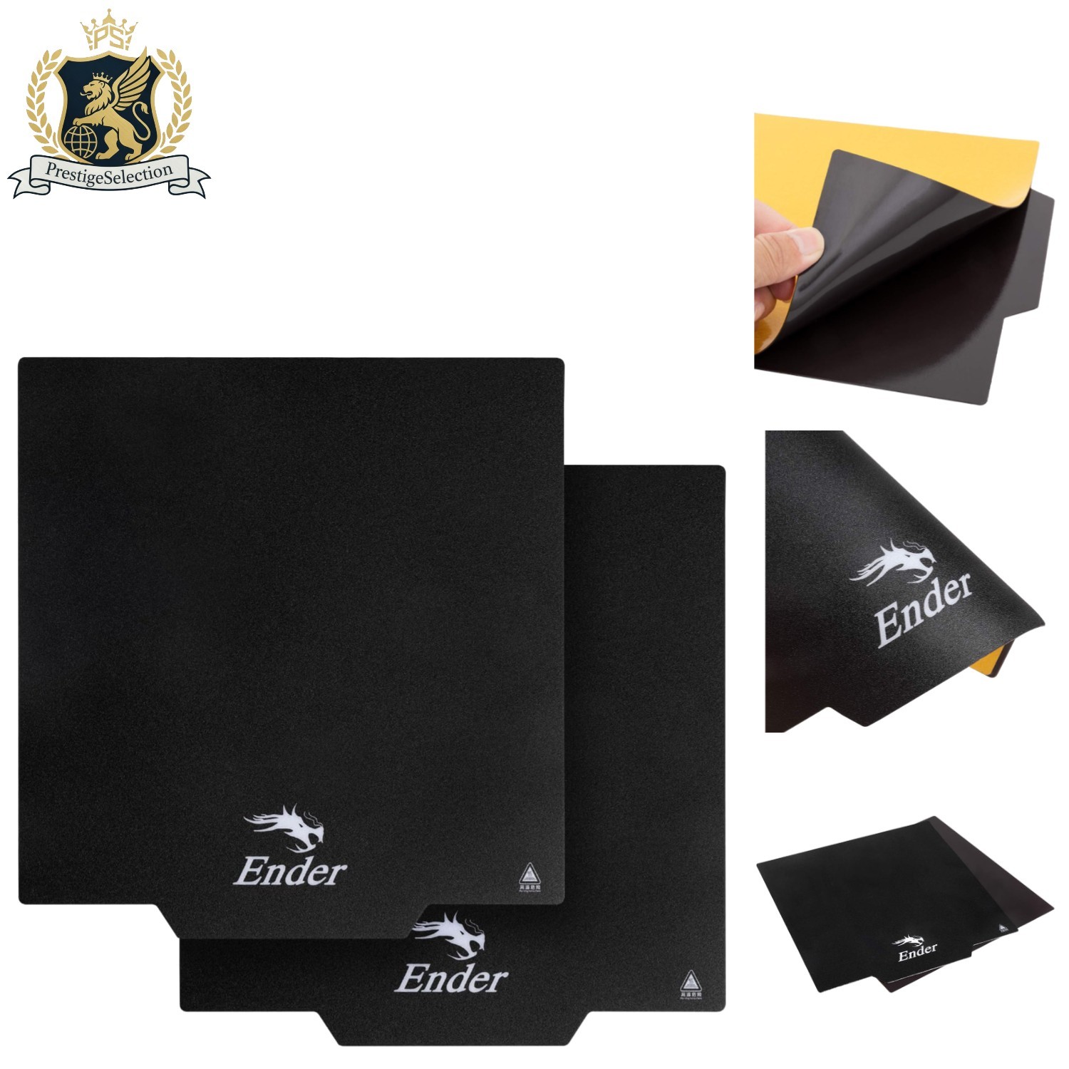 Flexible 3D Printer Build Mat - 2 Pack Removable Magnetic Surface for Ender 3