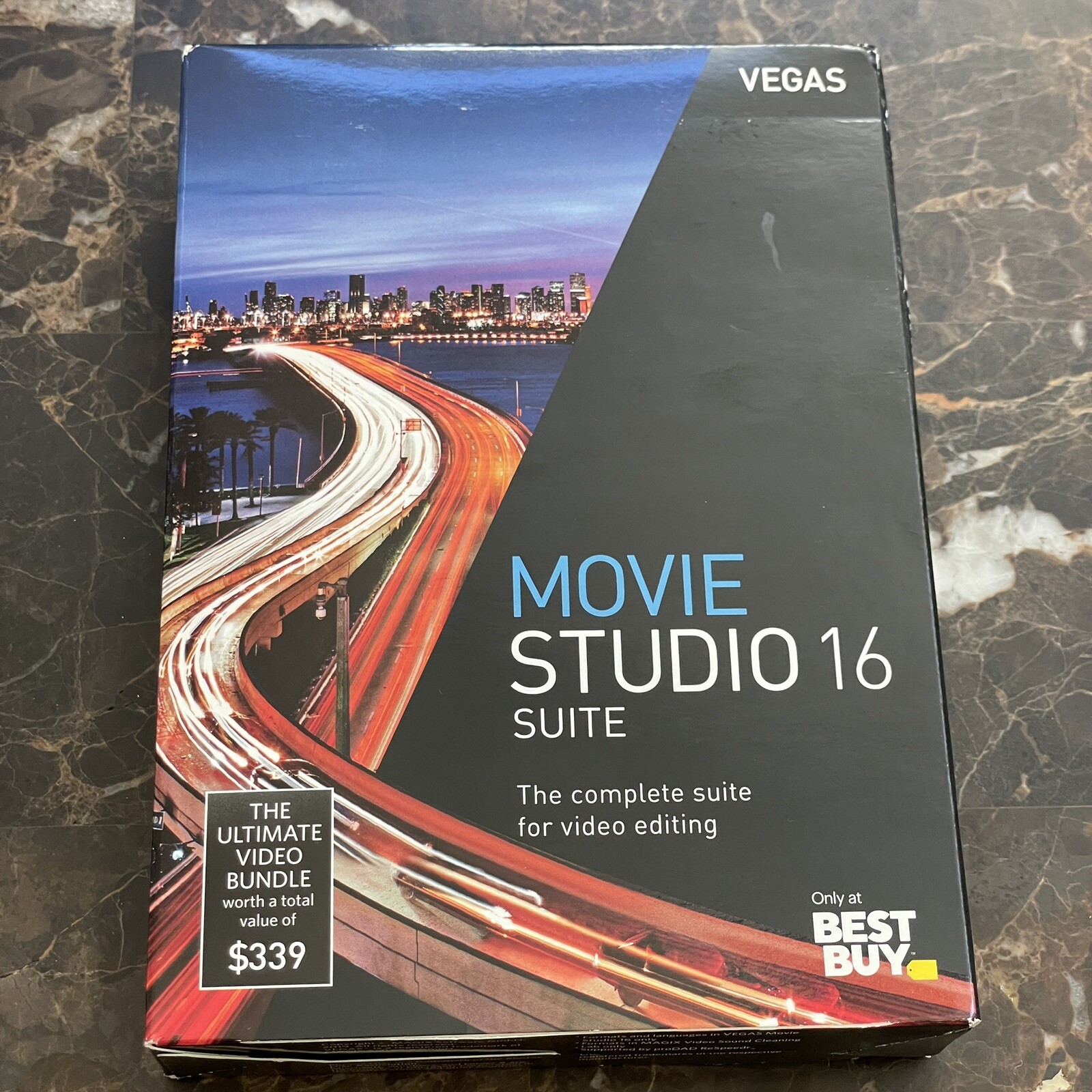 Vegas Movie Studio 16 Retail Box Disc