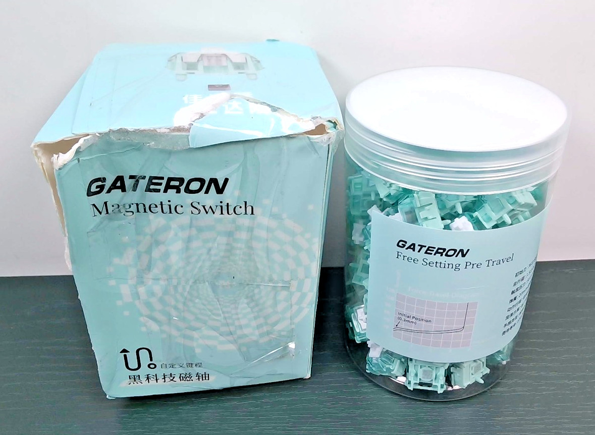 Gateron - Magnetic Jade Pro Switches - (QTY 87) - Open/Distressed Box