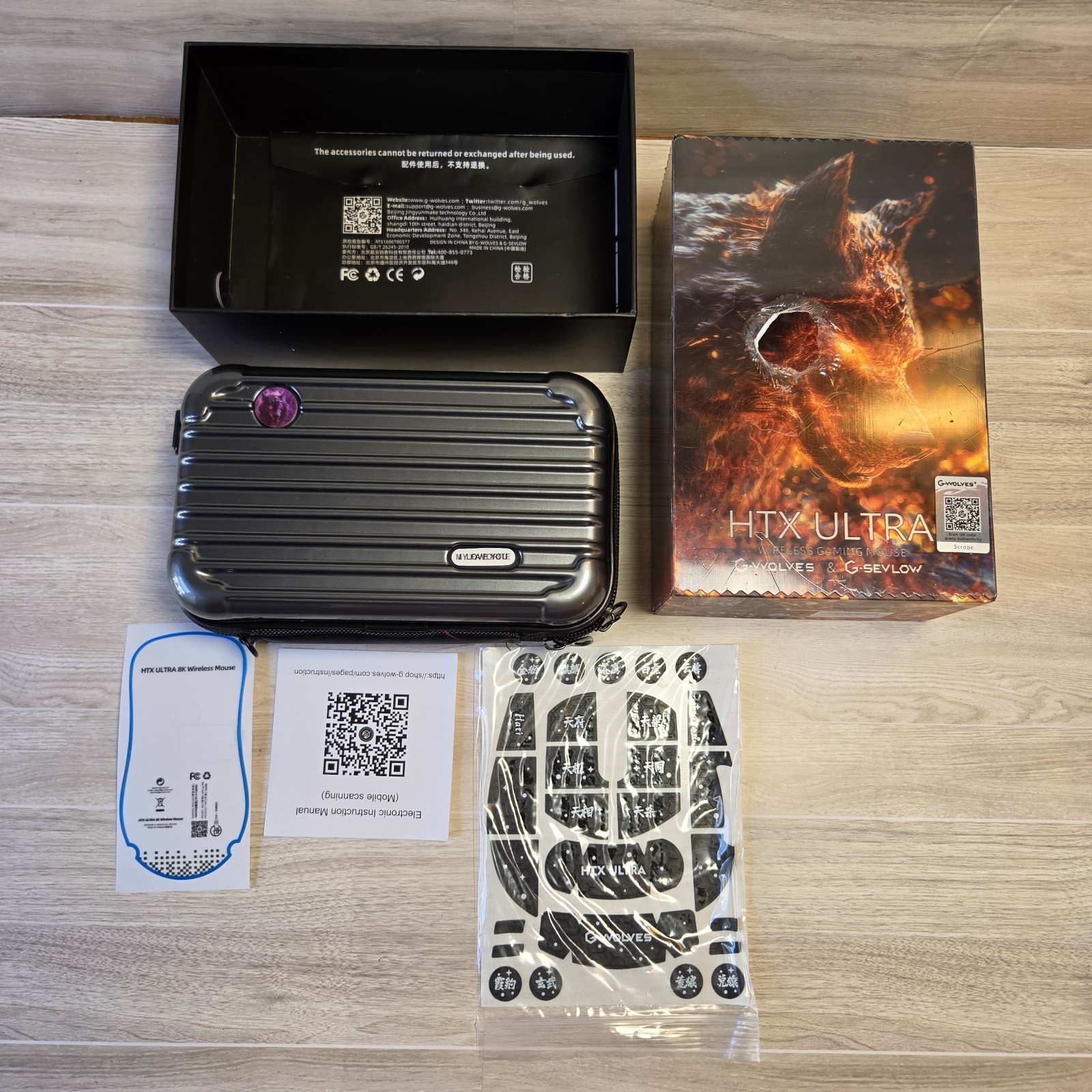 G-Wolves HTX Ultra 8K Hardshell Case Accessories - NO MOUSE INCLUDED Mint