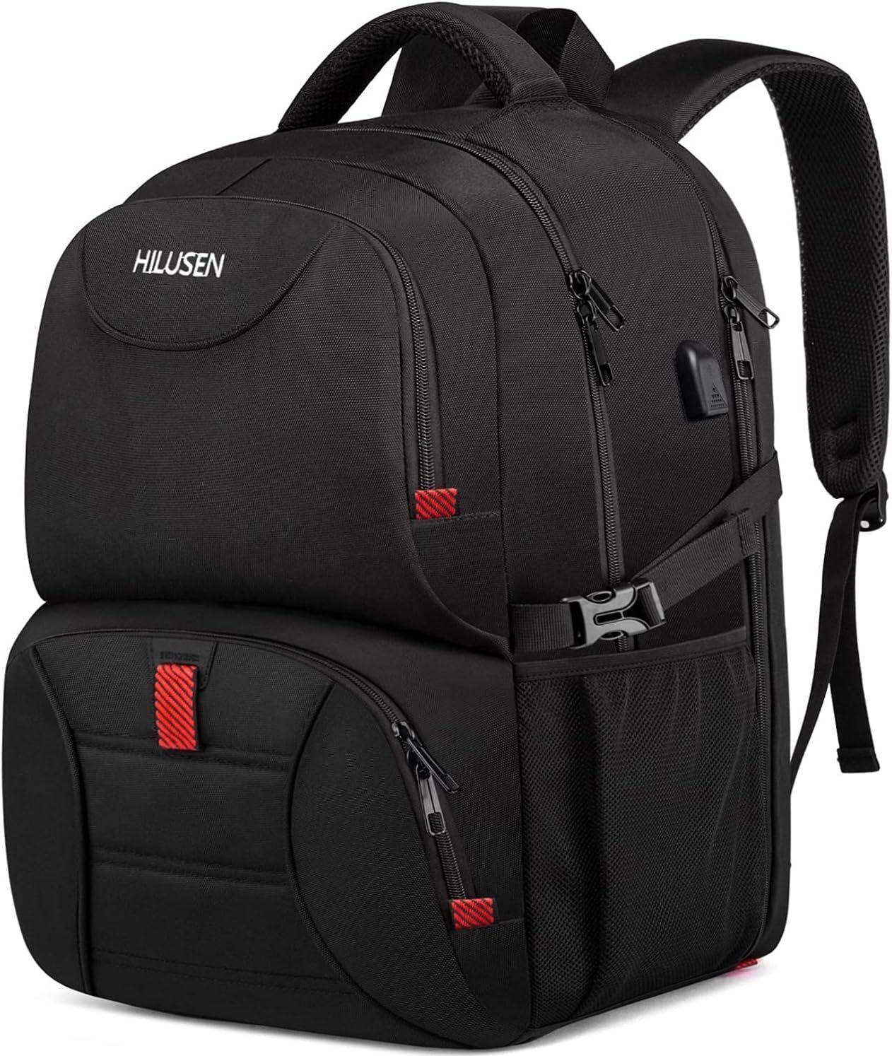 HILUSEN Extra Large Backpack for Men 50L, Insulated Cooler Lunch Box Black 