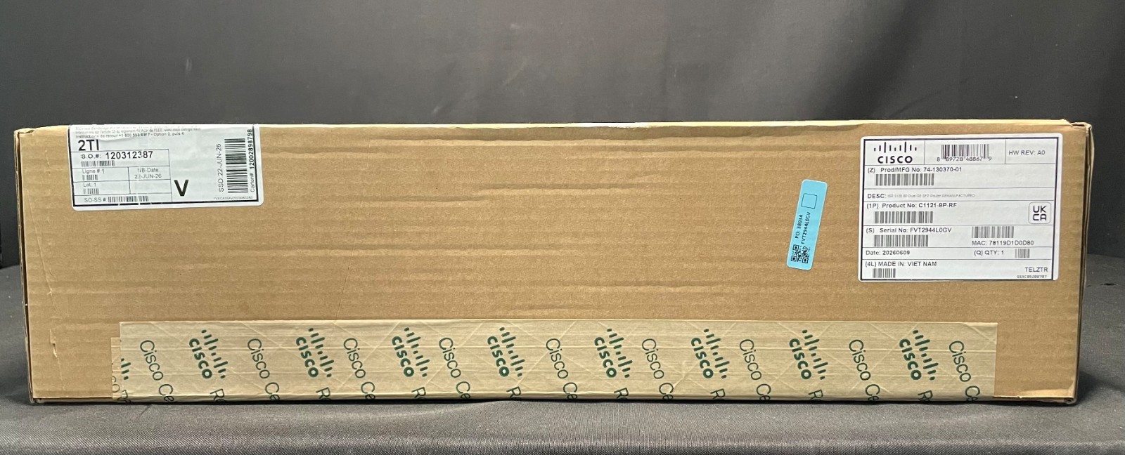 Cisco Refresh C1121-8P 8 Port Gigabit Router 2x GE WAN RJ45 SFP
