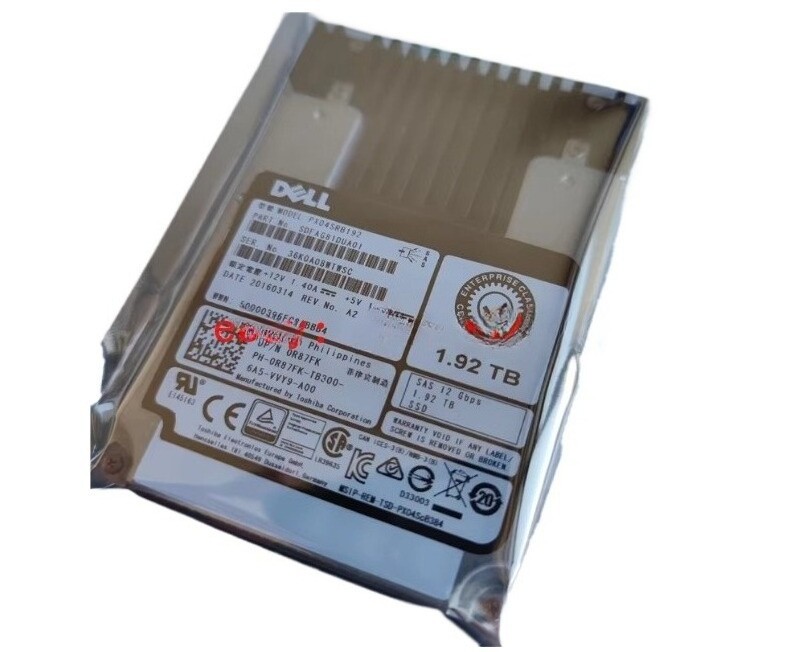Dell 1.92TB R87FK PX04SRB192 12Gbps MLC 2.5"SAS Solid State Drive SSD - 0-HOURS