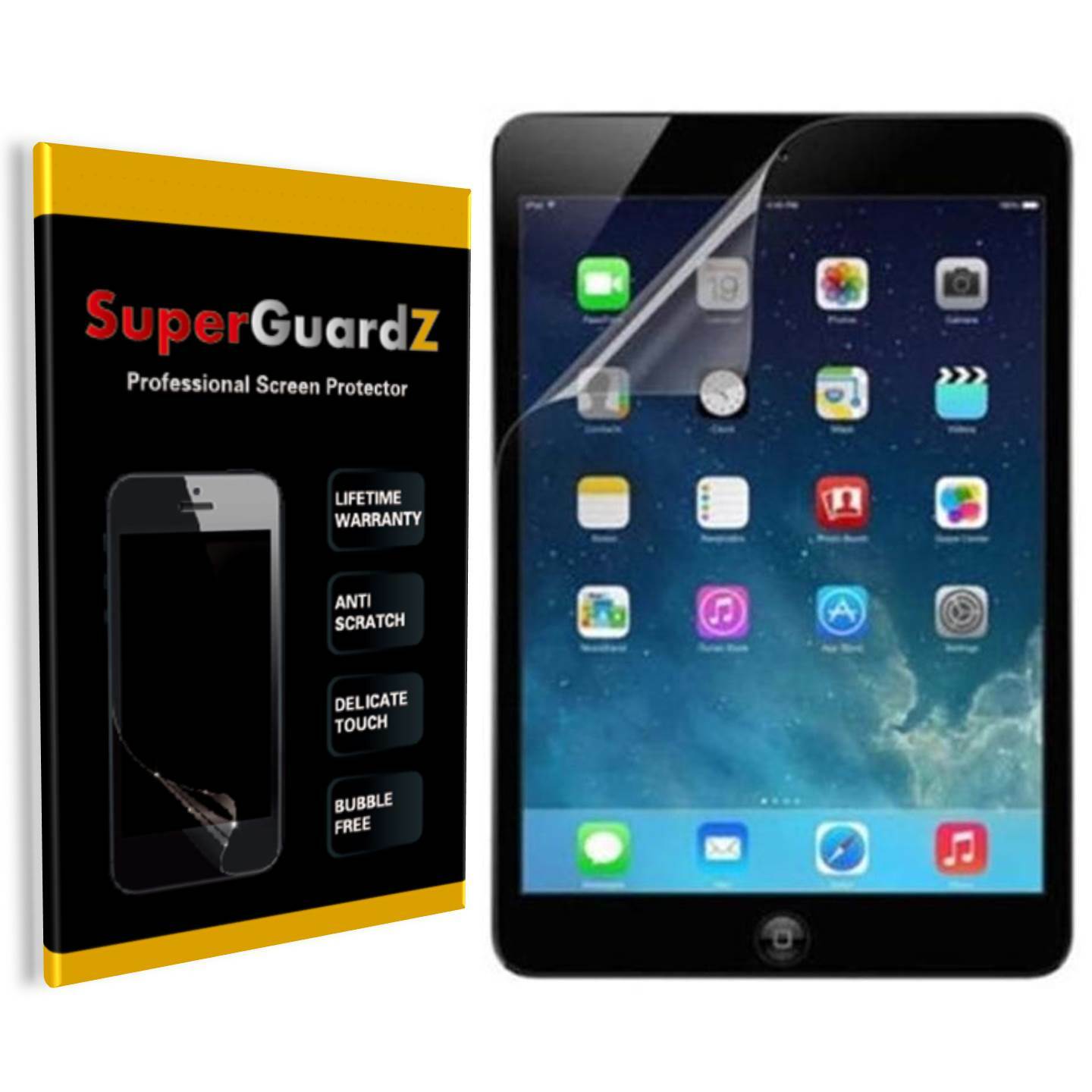 3X SuperGuardZ Clear Screen Protector For iPad 10.2 (9/8/7th Gen, 2021-2019)