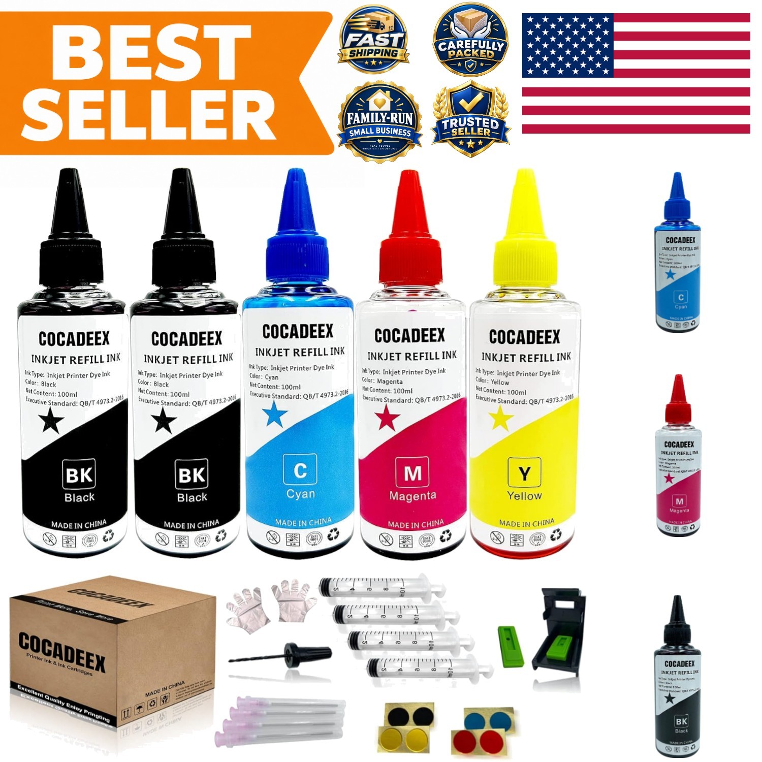 Complete 500ml Ink Refill Kit with Tools for PG-285XL CL-286XL - Cost-Effective