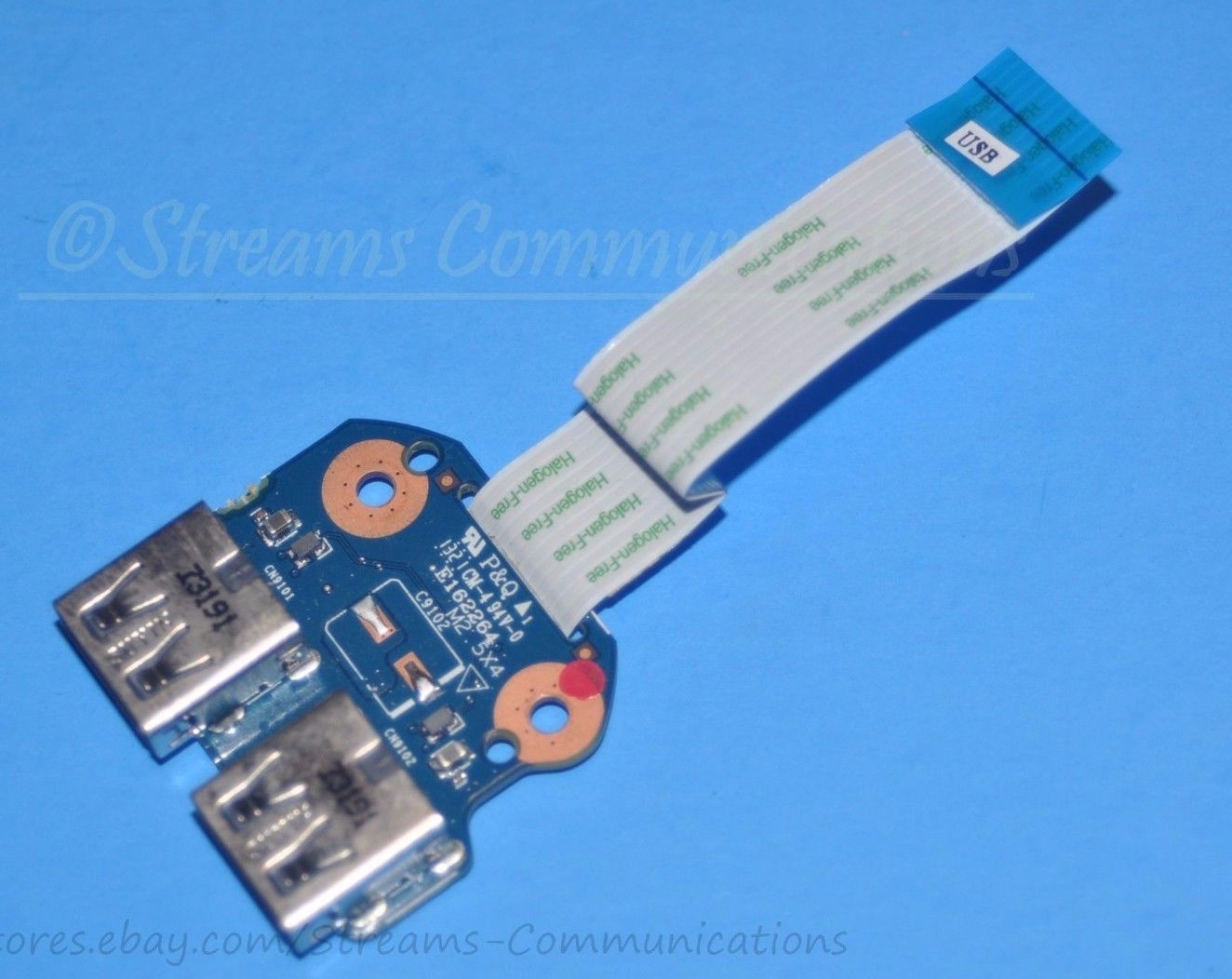 HP 2000-2B Series HP 2000-2B44DX Laptop Dual USB Port Board w/ Flex Cable