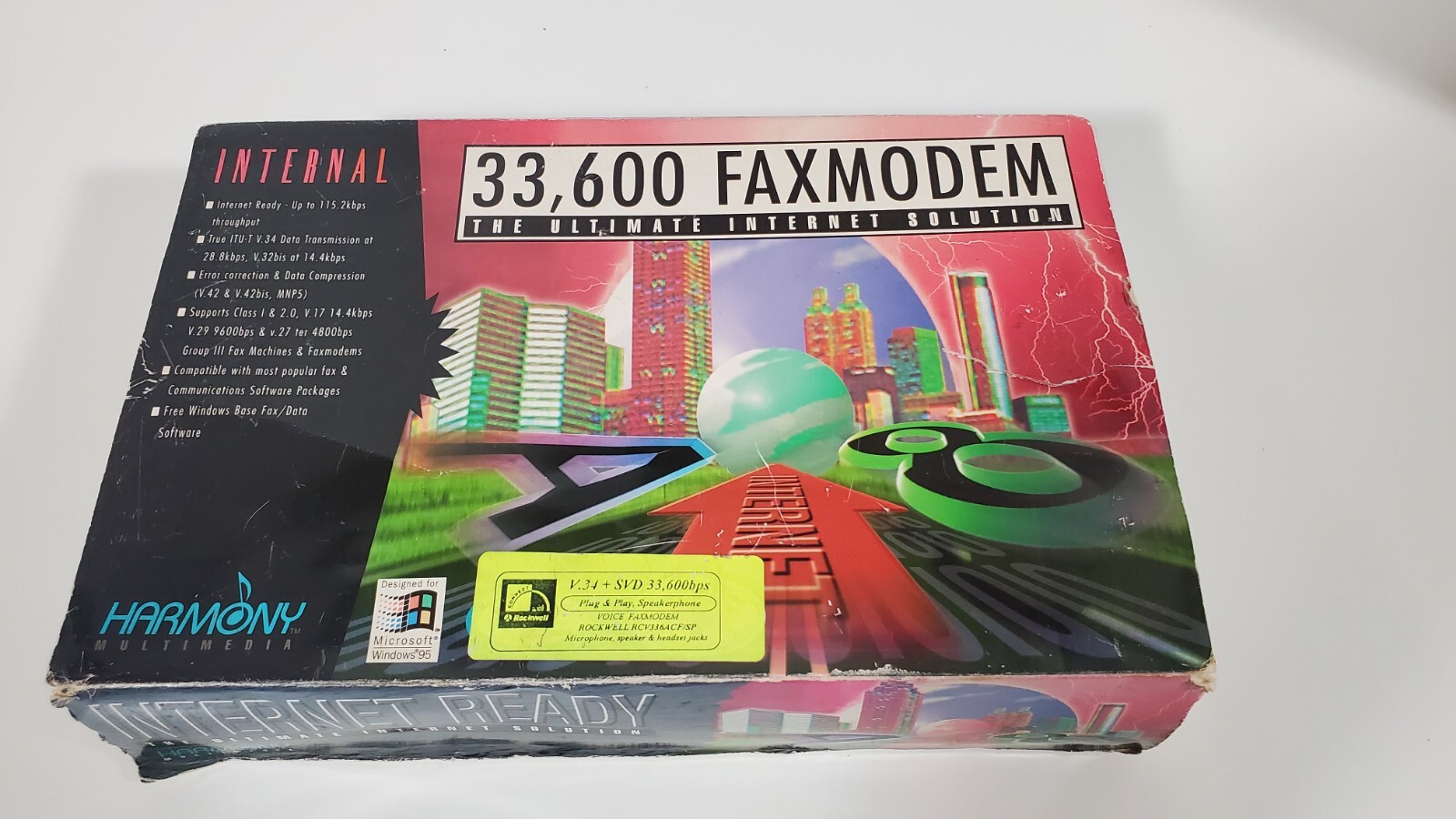 PC Computer Internal 33.6K FaxModem ISA Card