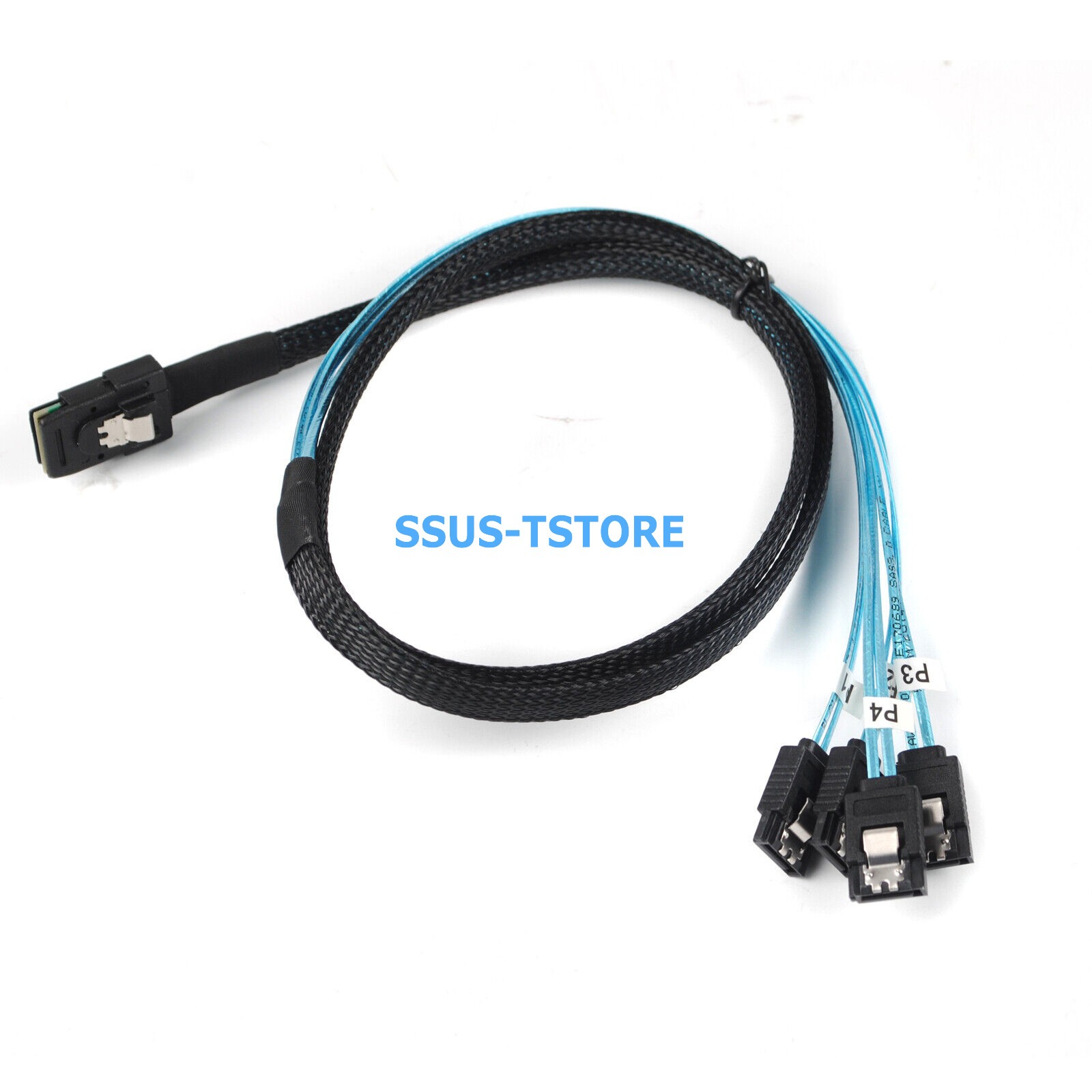 Mini SAS SFF-8087 to 4x SATA Forward Breakout Internal Cable 0.5m For HBA RAID