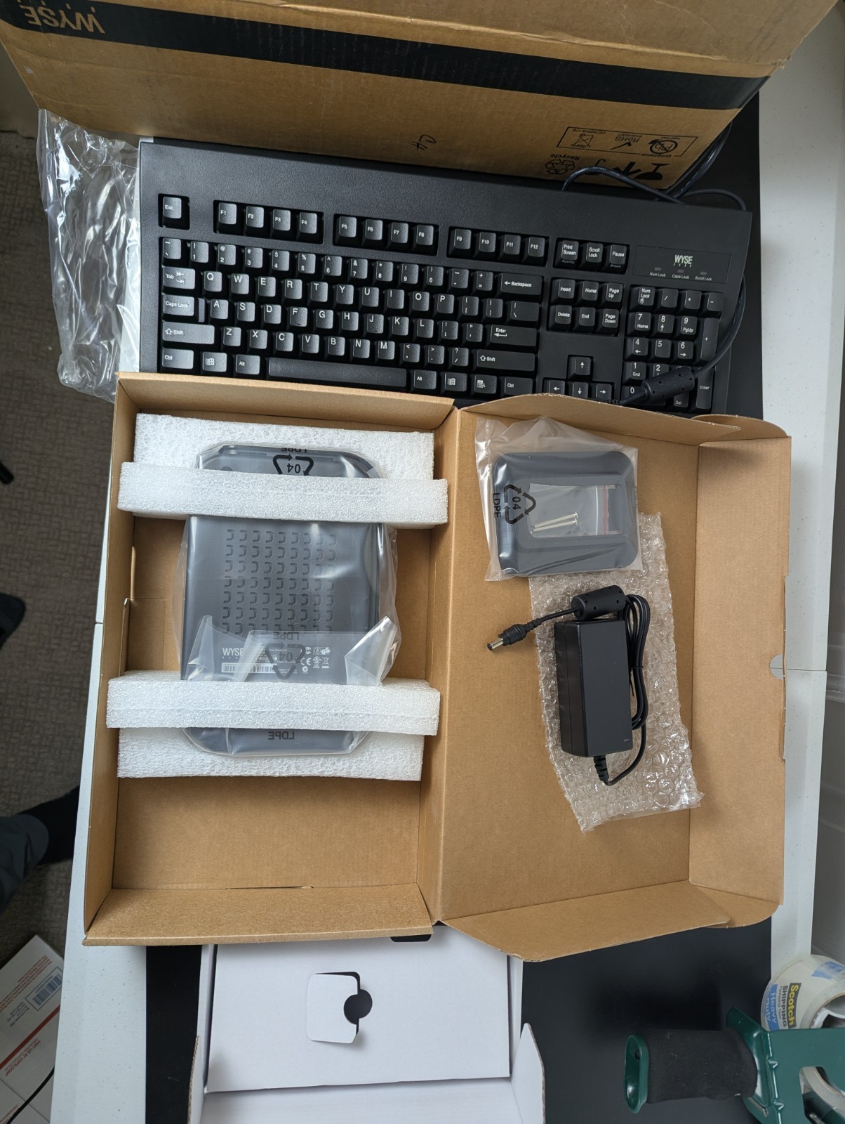 NEW Wyse D200 P20 Dual Thin Client PCoIP Terminal w/Keyboard Mouse PSU