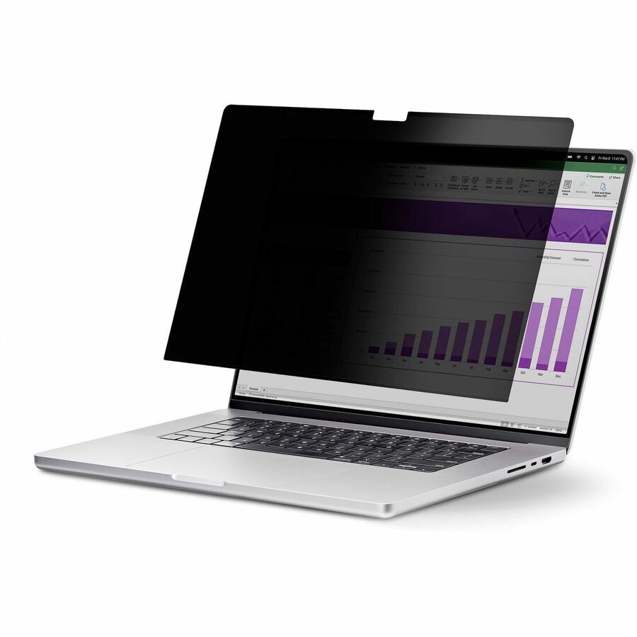 StarTech 15.6-inch 16:10 Flip-Up Privacy Screen with Touch, Anti-Glare Blue