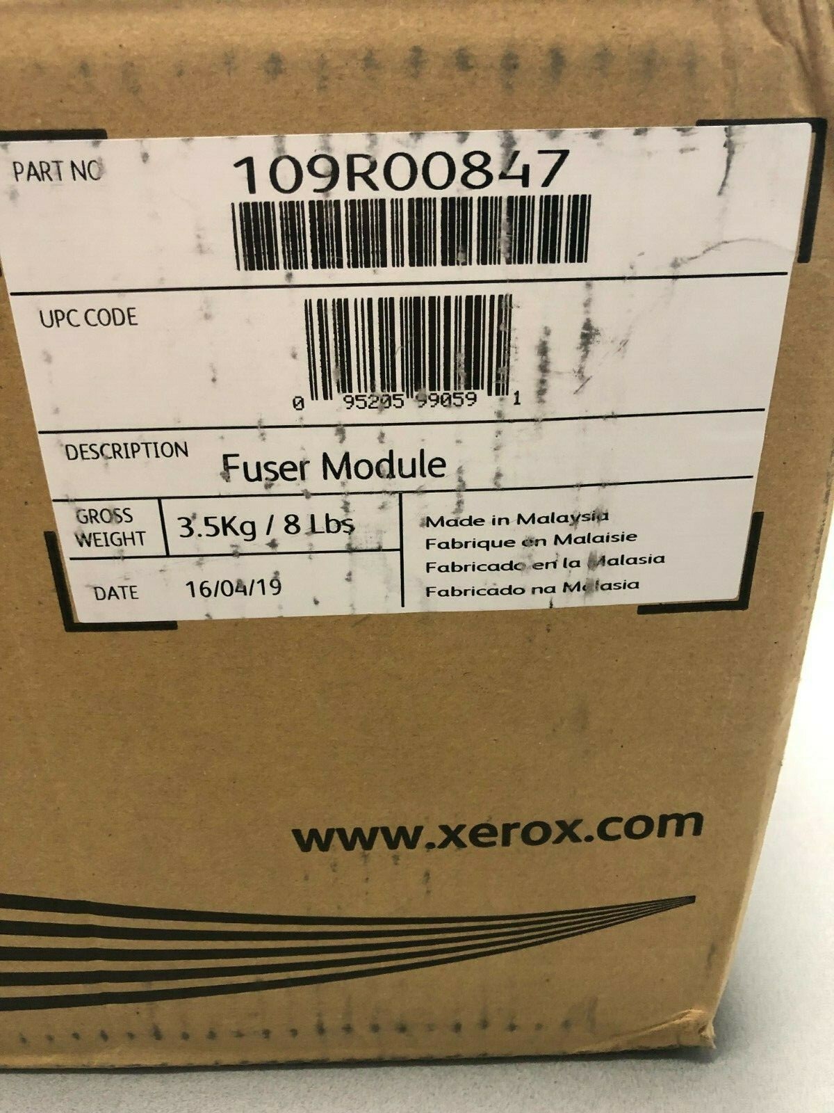 Xerox Fuser 109R00847 For use in 5945 , 5955 , 8045 , 8055 