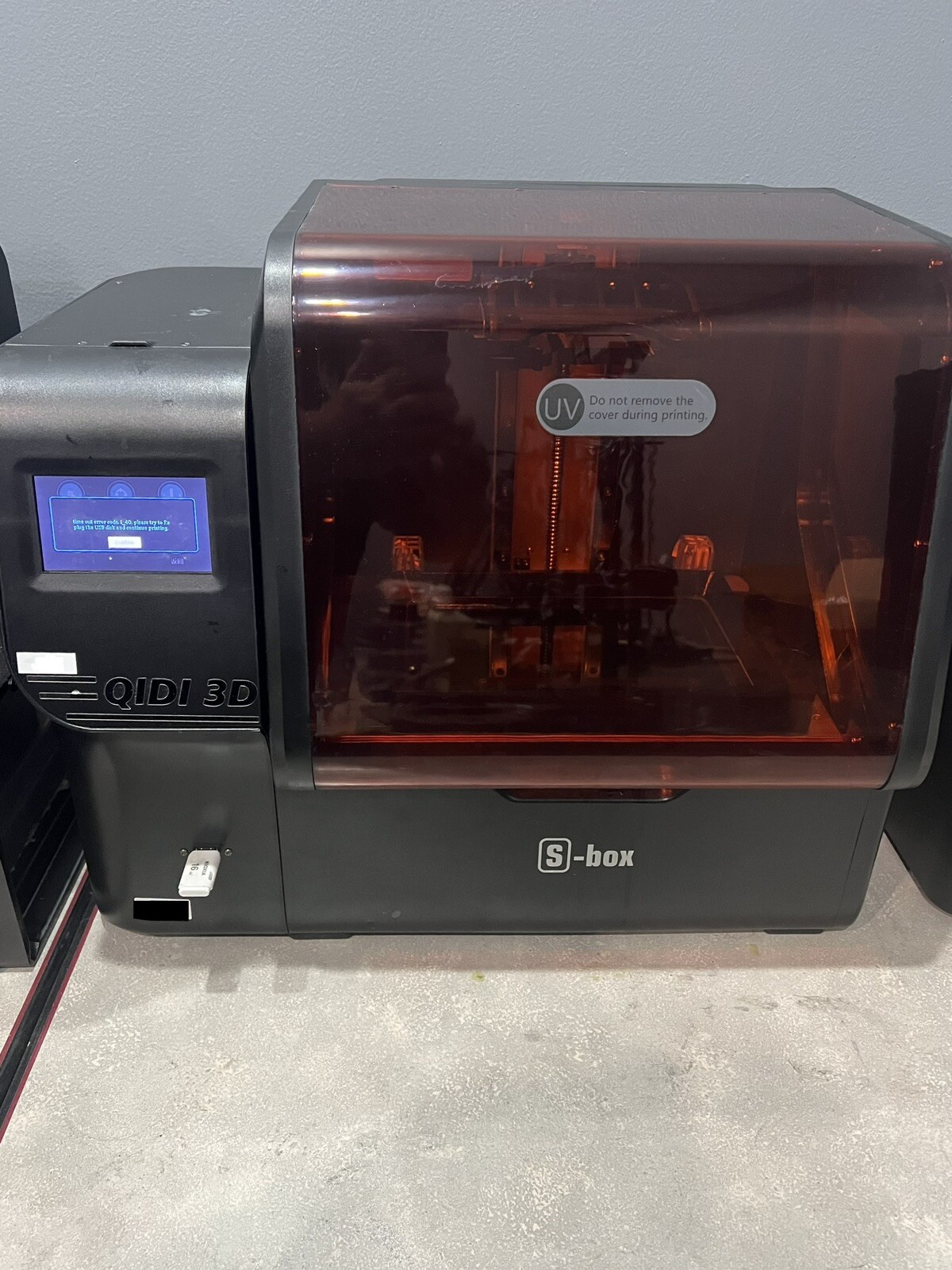 Qidi S-BOX Resin 3D Printer - Great working condition 